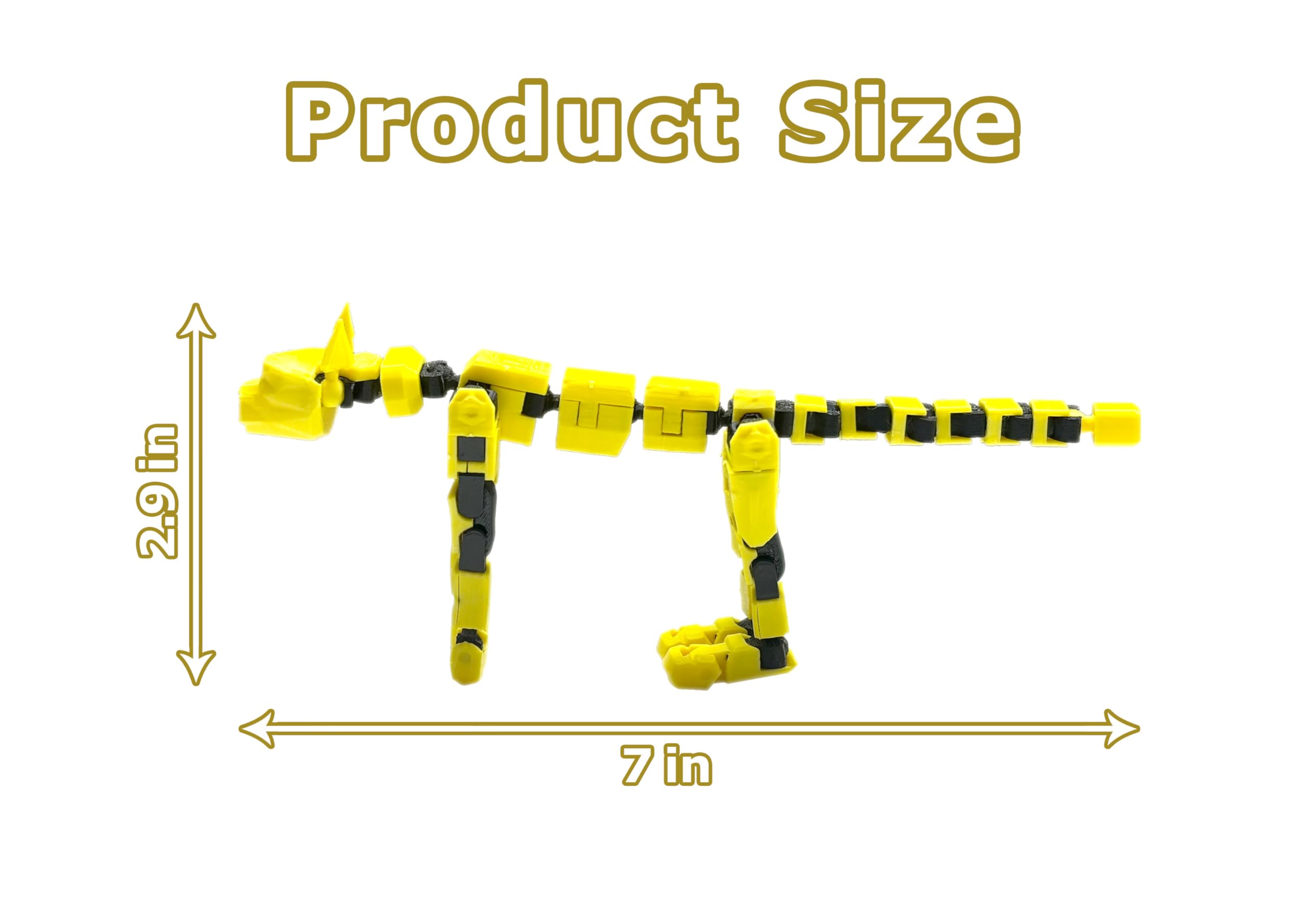 Foto 3 pulgar | Action Cat Set T13 Action Cat Robot Impreso En 3d, Amarillo - Venta Internacional.