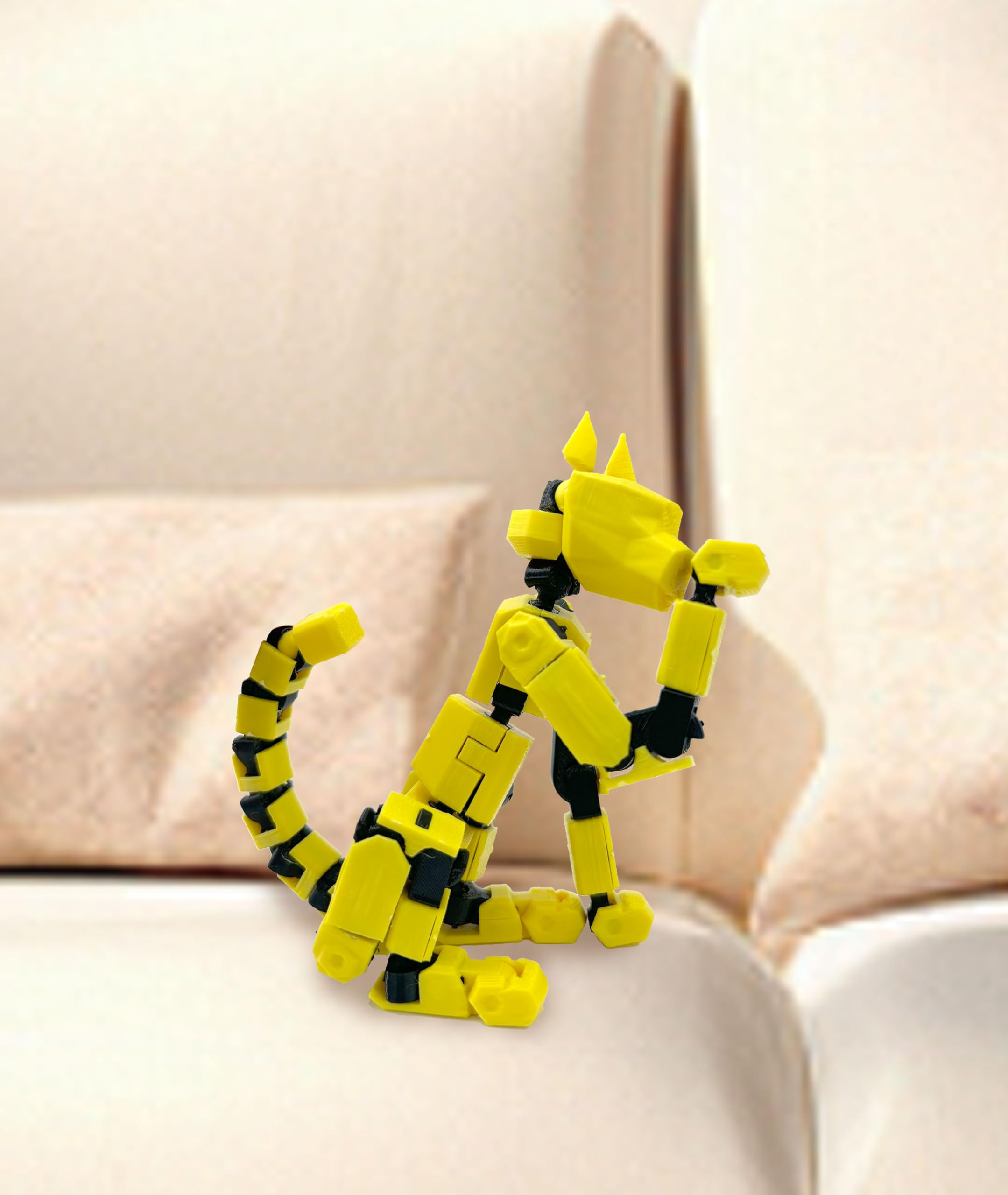 Foto 6 | Action Cat Set T13 Action Cat Robot Impreso En 3d, Amarillo - Venta Internacional.