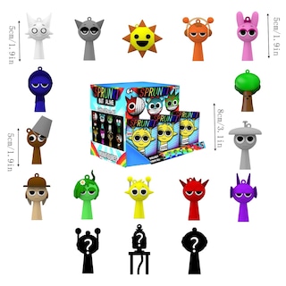 Foto 3 | Figuras De Acción Mystery Box Sprunki Para Adultos Mayores De 18 Años (paquete De 8) - Venta Internacional.