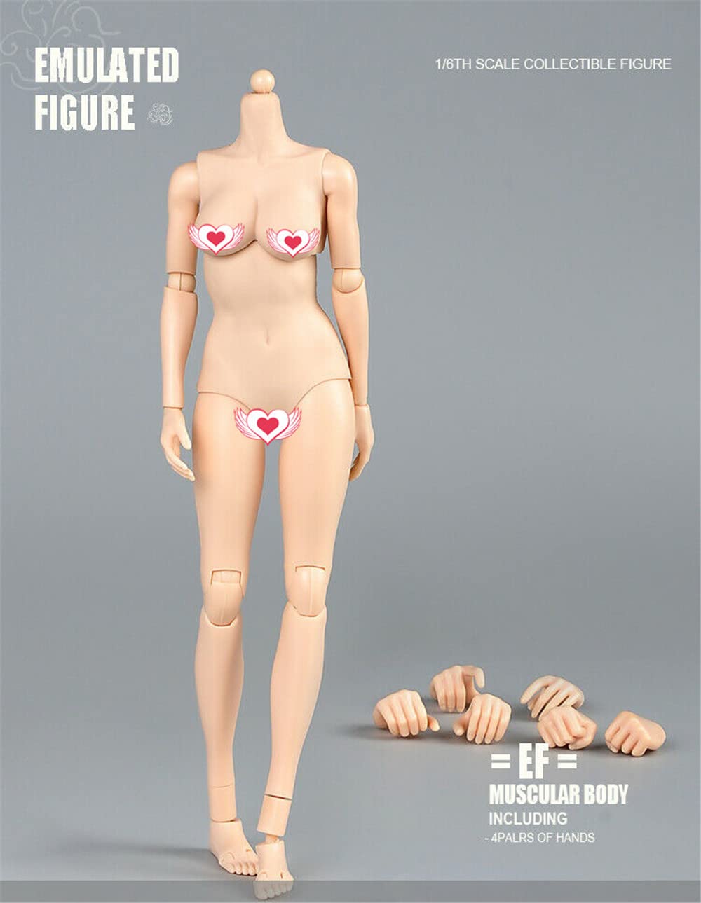 Foto 4 pulgar | Action Figure Body Femenino A Escala 1/6, Piel Pálida, Pecho Medio - Venta Internacional.