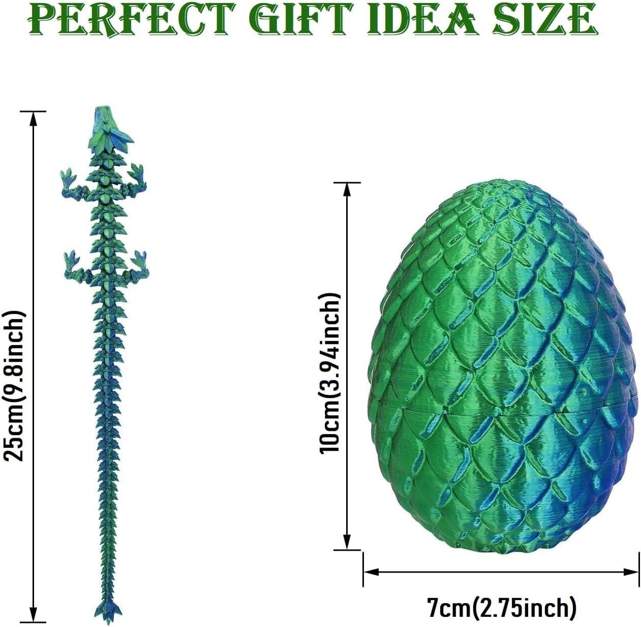 Foto 4 pulgar | Figura De Dragón Impresa En 3d Con Cristal Y Dragón En El Interior - Venta Internacional.