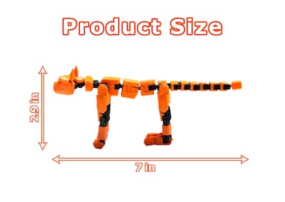 Foto 2 | Movible Action Cat Robot T13 Impreso En 3d Con Múltiples Articulaciones - Venta Internacional.