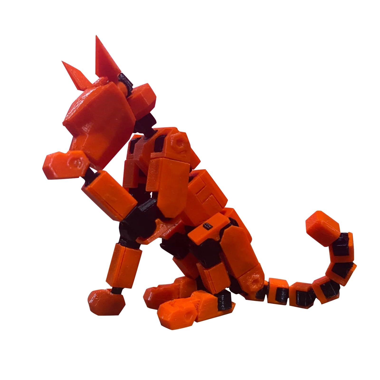 Figura De Acción Robot Dog Lucky T13 Impresa En 3d 2024 Roja - Venta Internacional.