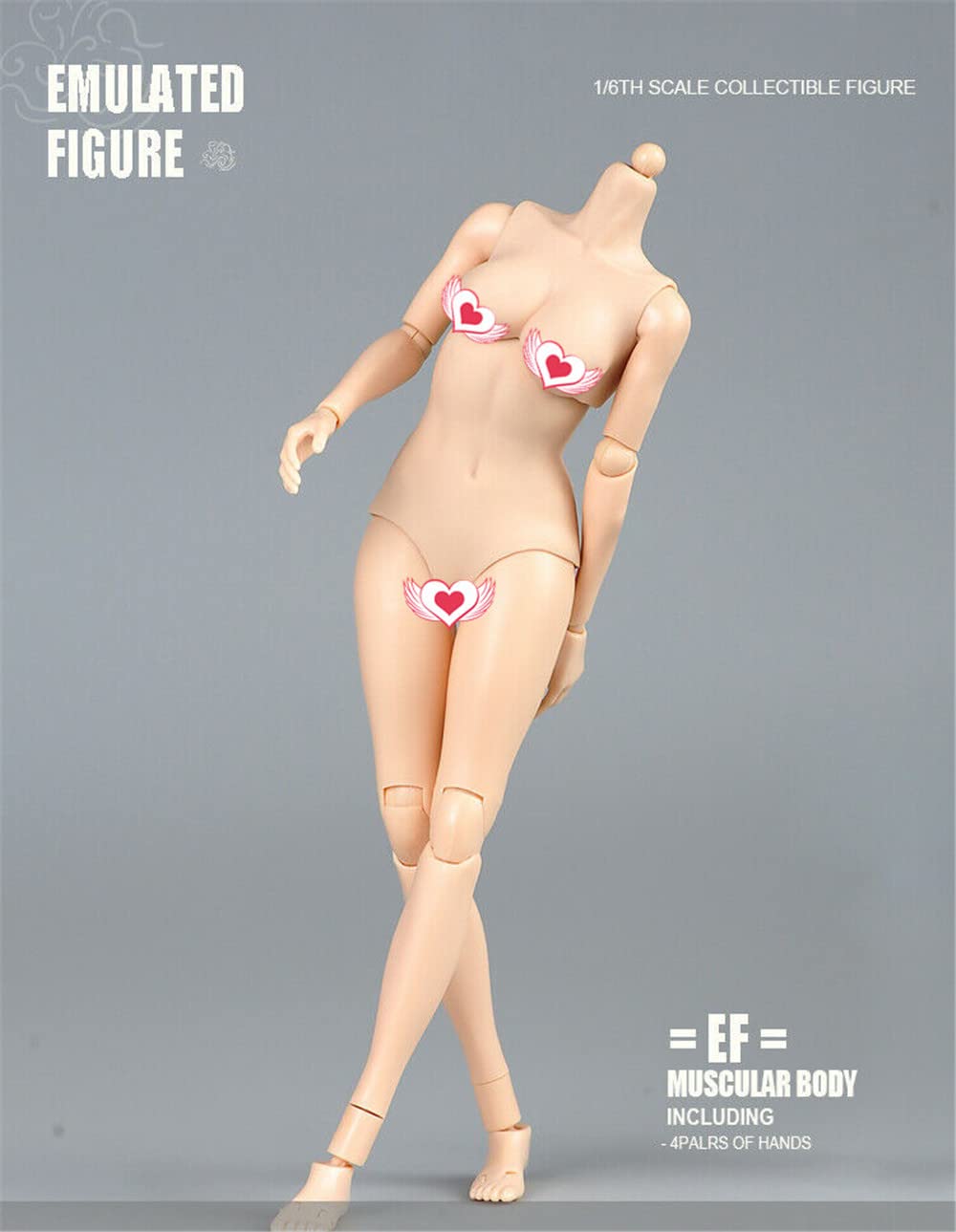 Foto 5 pulgar | Action Figure Body Femenino A Escala 1/6, Piel Pálida, Pecho Medio - Venta Internacional.