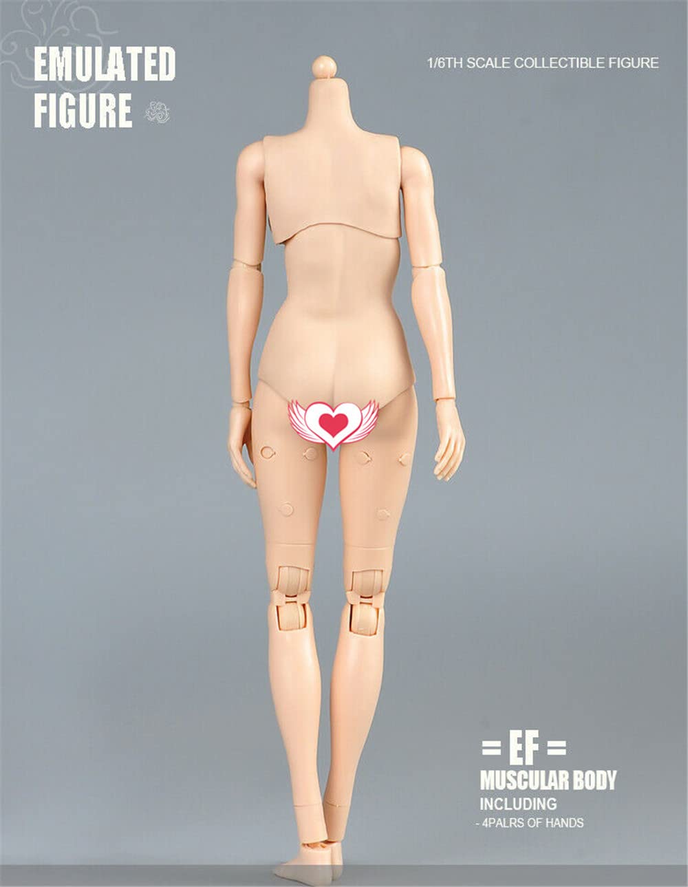 Foto 6 | Action Figure Body Femenino A Escala 1/6, Piel Pálida, Pecho Medio - Venta Internacional.