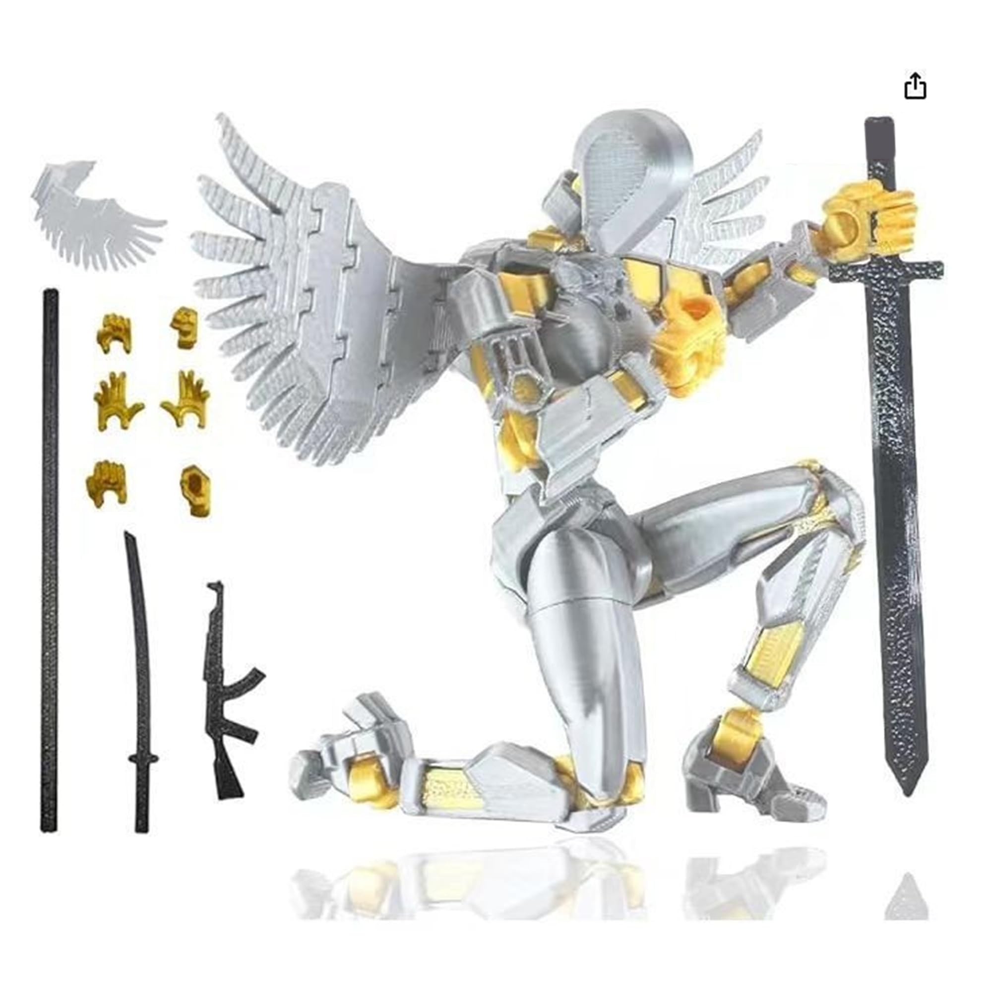 Foto 1 | Figura De Acción Genérica T13 De Sexta Generación Con Alas De Ángel - Venta Internacional.