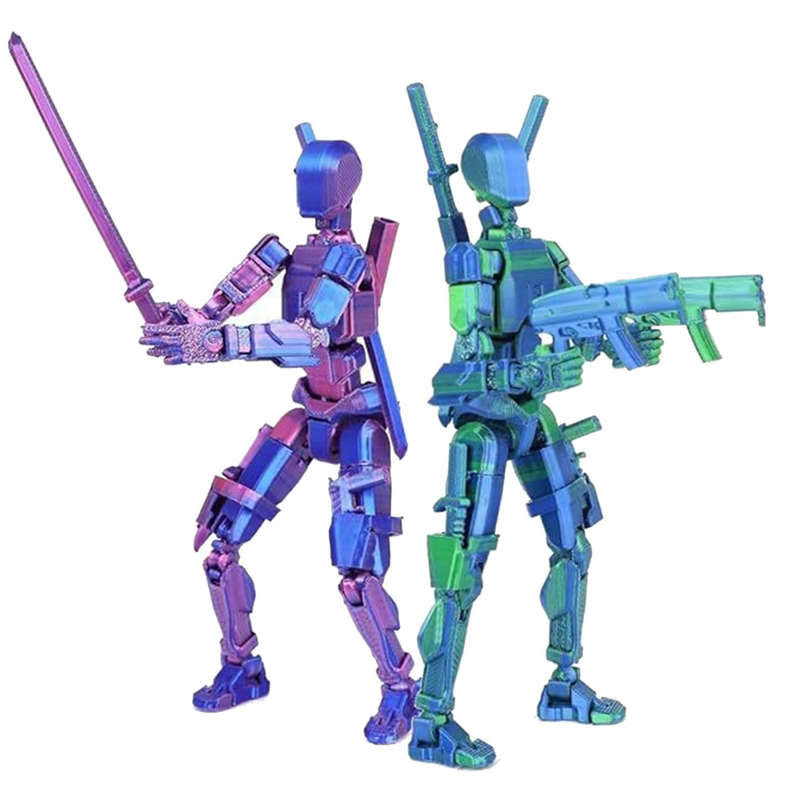 Foto 2 | Ensamblaje Completo De Figuras De Acción T13 Lucky 13 Robot, Paquete De 2 - Venta Internacional.