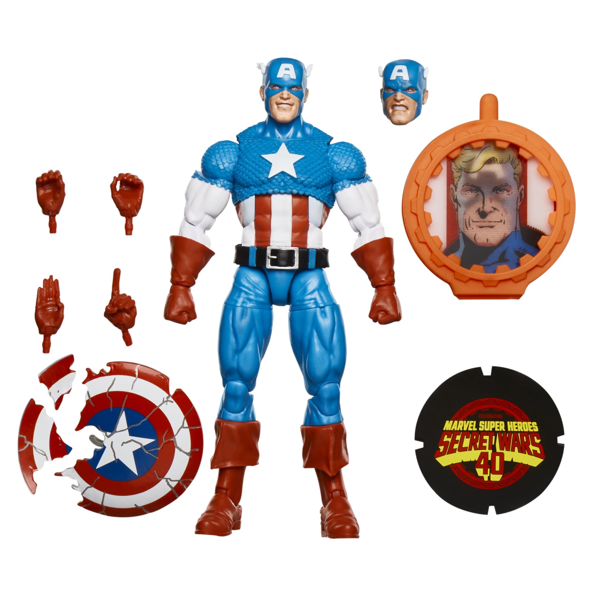 Foto 2 pulgar | Figura De Acción Capitán América De La Serie Marvel Legends 15 Cm - Venta Internacional.