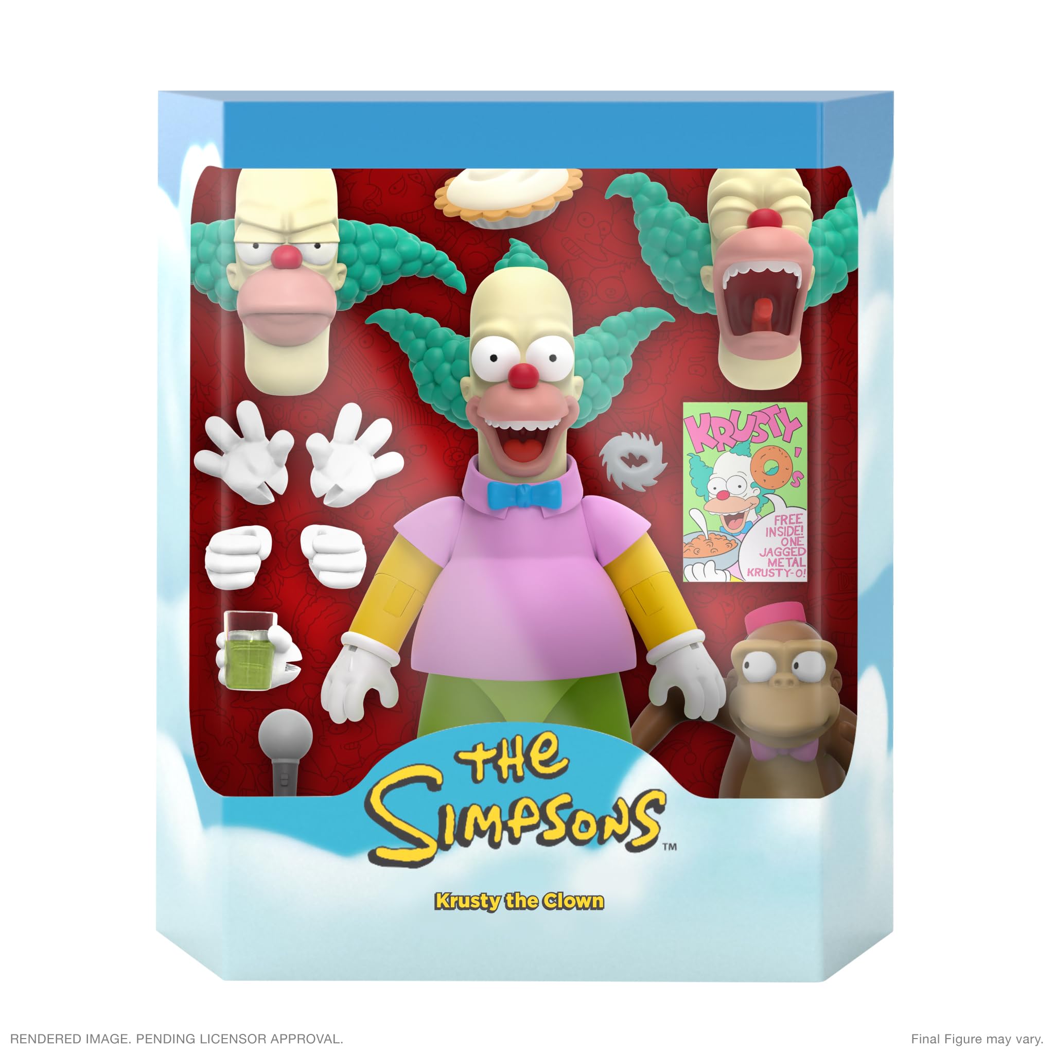 Foto 2 | Figura De Acción Super7 Ultimates Krusty De Los Simpson, 18 Cm - Venta Internacional.
