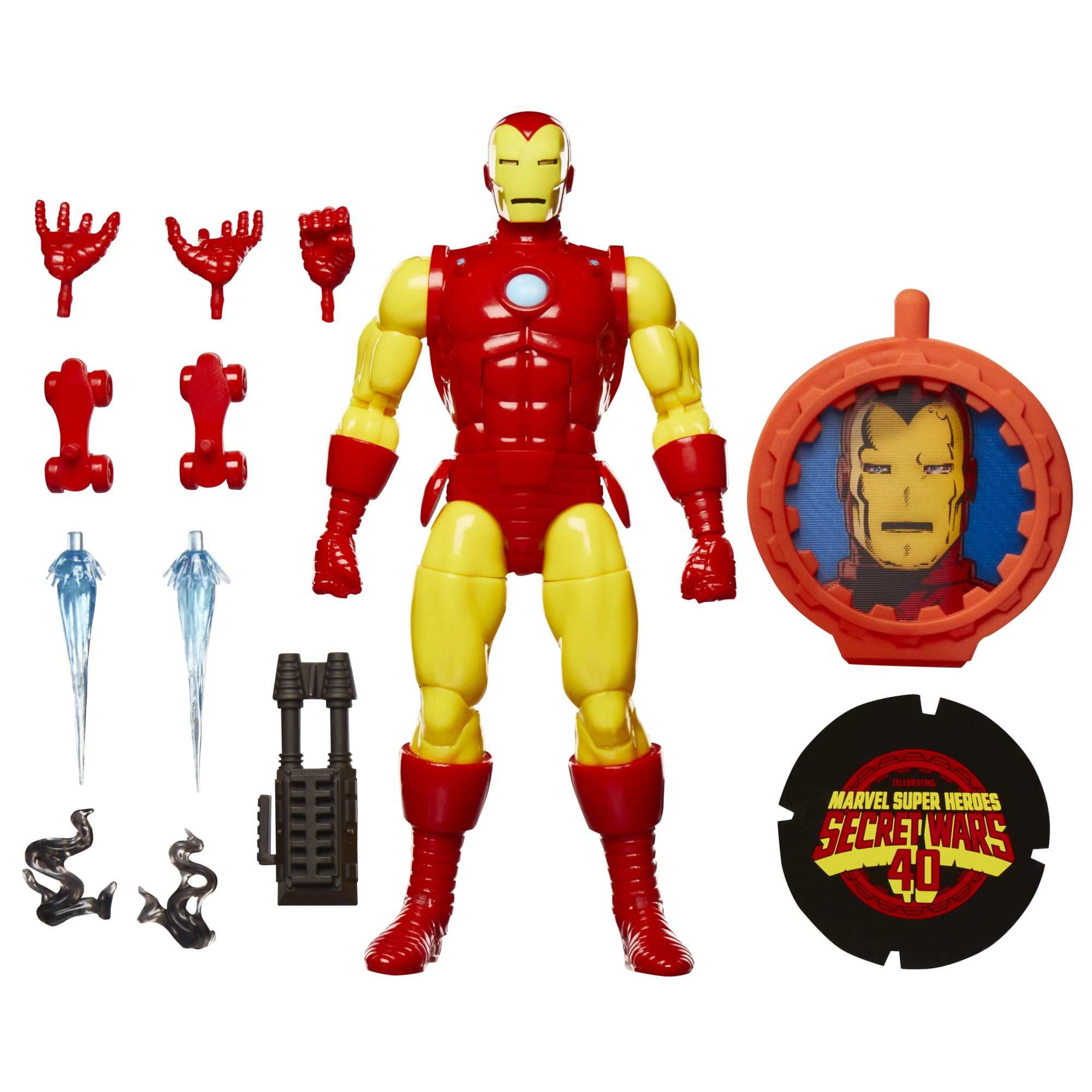 Foto 2 pulgar | Figura De Acción Iron Man De La Serie Marvel Legends De 15 Cm Con Escudo - Venta Internacional.