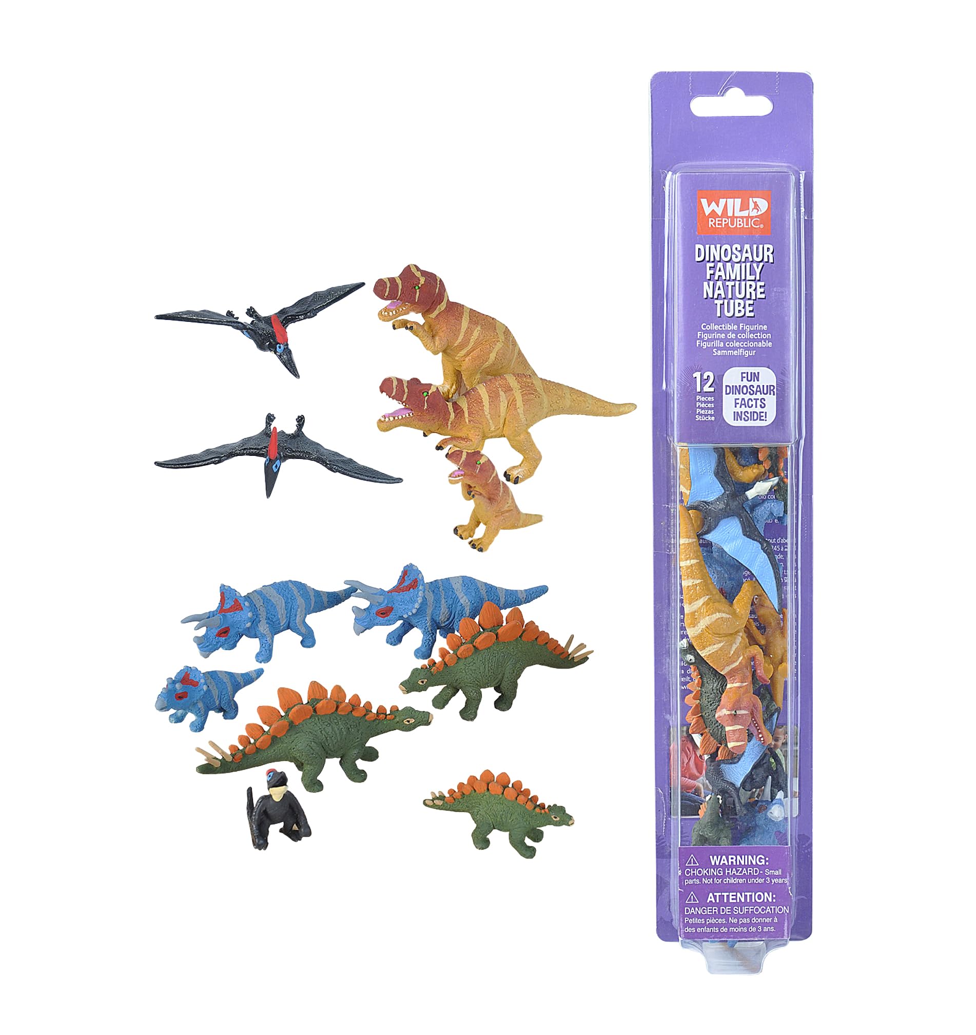 Foto 2 pulgar | Figuras De Animales De La Familia De Los Dinosaurios Tube Wild Republic - Venta Internacional.