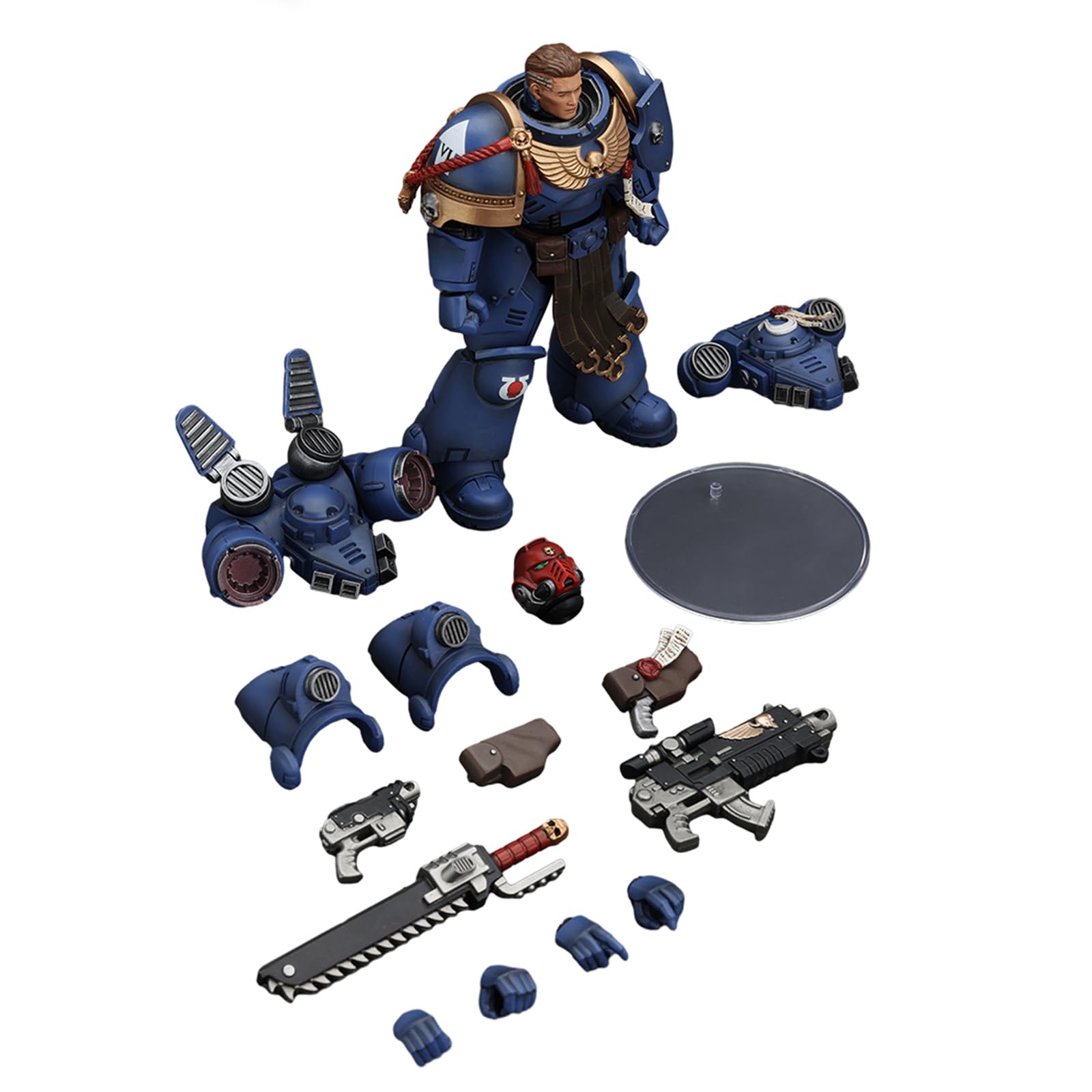 Foto 8 pulgar | Figura De Acción Joytoy Warhammer 40k Space Marine 2 Uitramarines - Venta Internacional.