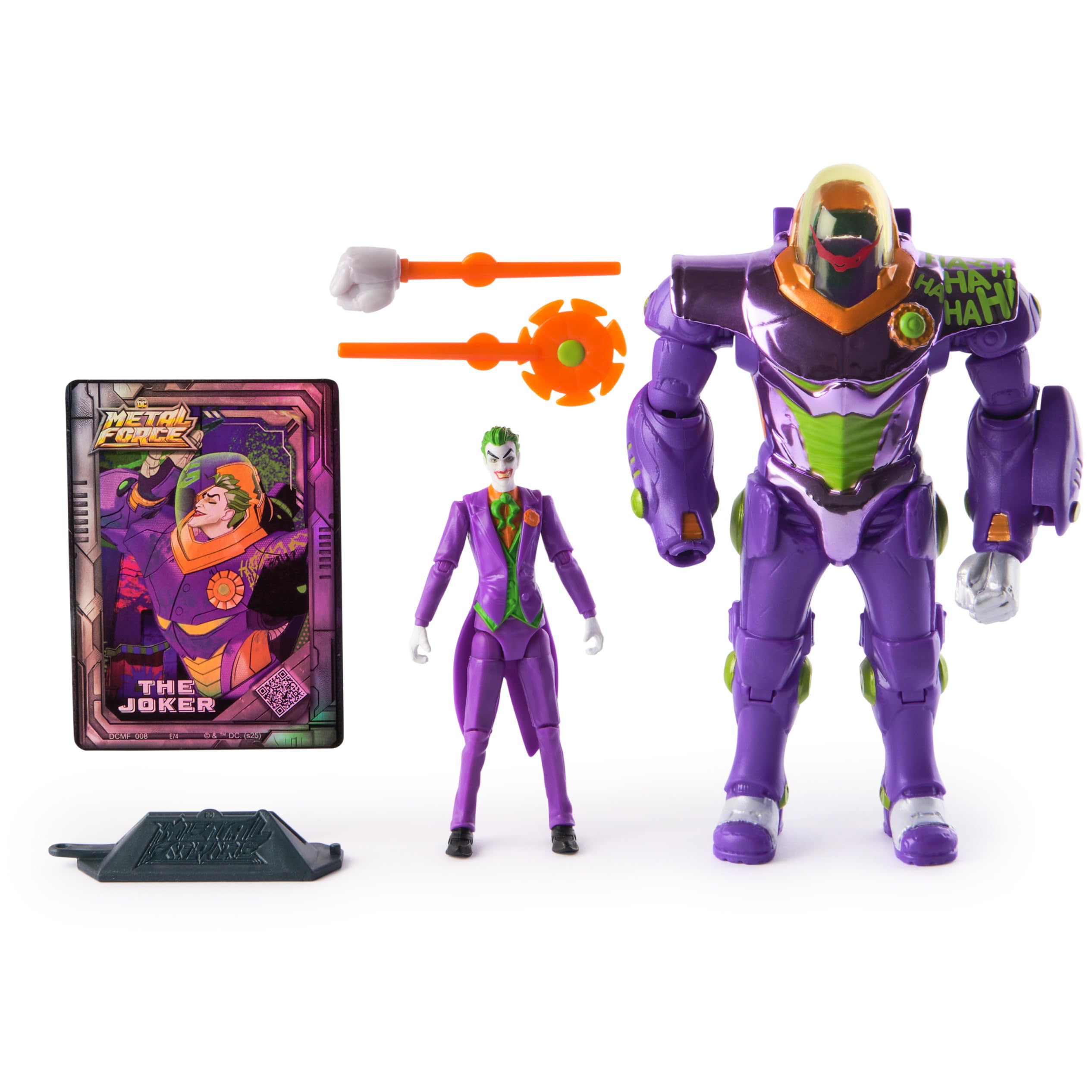 Foto 2 pulgar | Figura de Acción DC Comics Metal Force The Joker con Armadura 15 cm - Venta Internacional