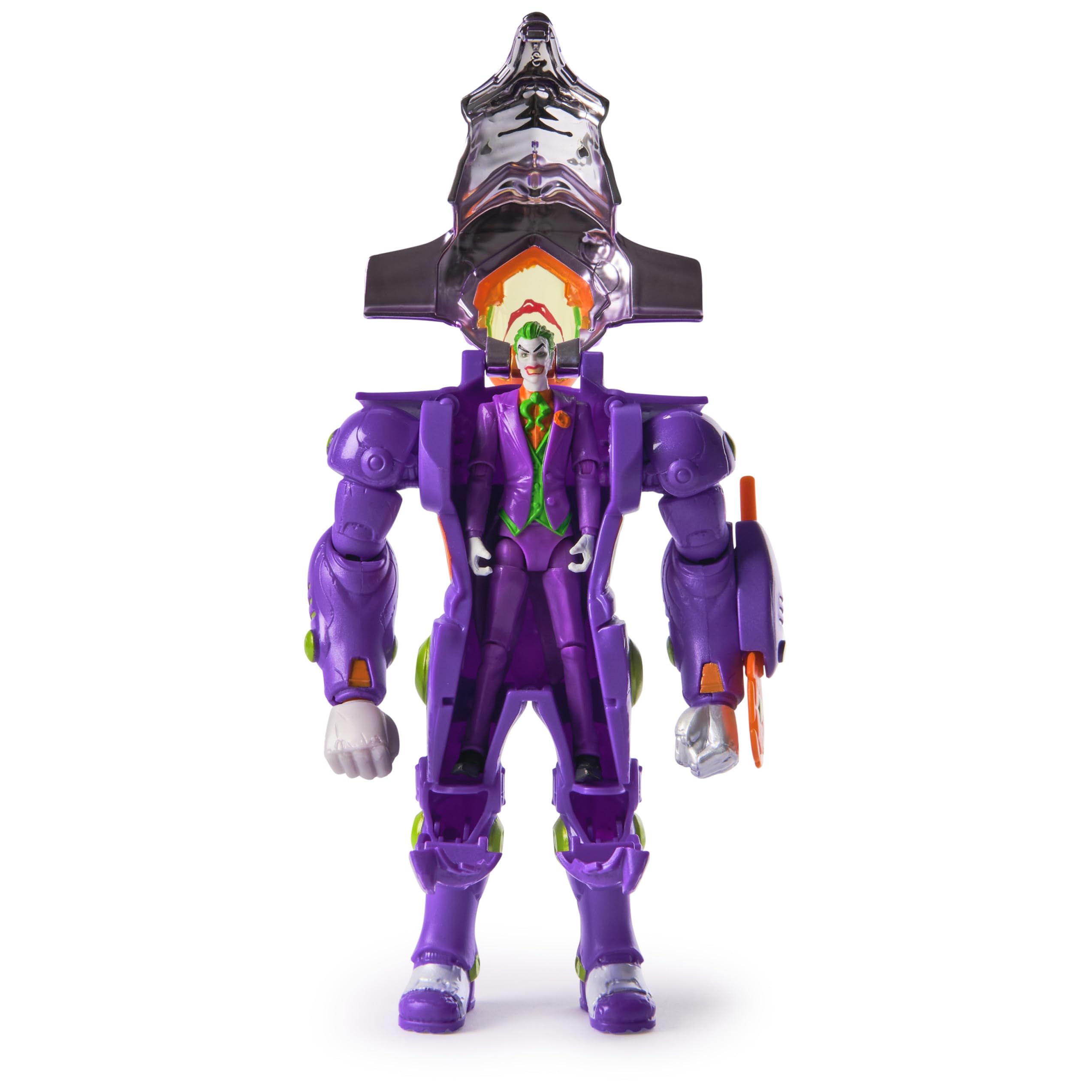 Foto 4 pulgar | Figura de Acción DC Comics Metal Force The Joker con Armadura 15 cm - Venta Internacional