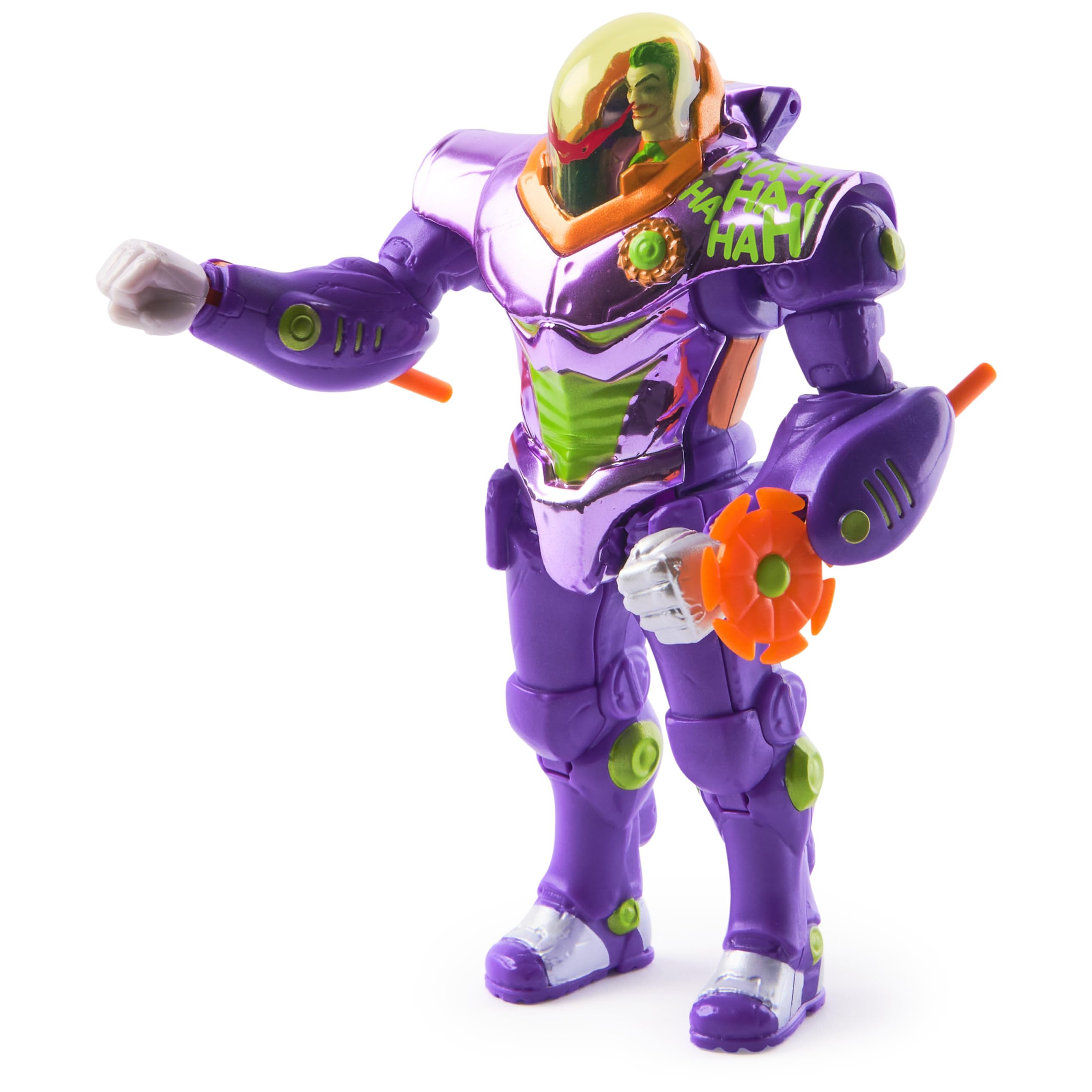 Foto 8 pulgar | Figura de Acción DC Comics Metal Force The Joker con Armadura 15 cm - Venta Internacional