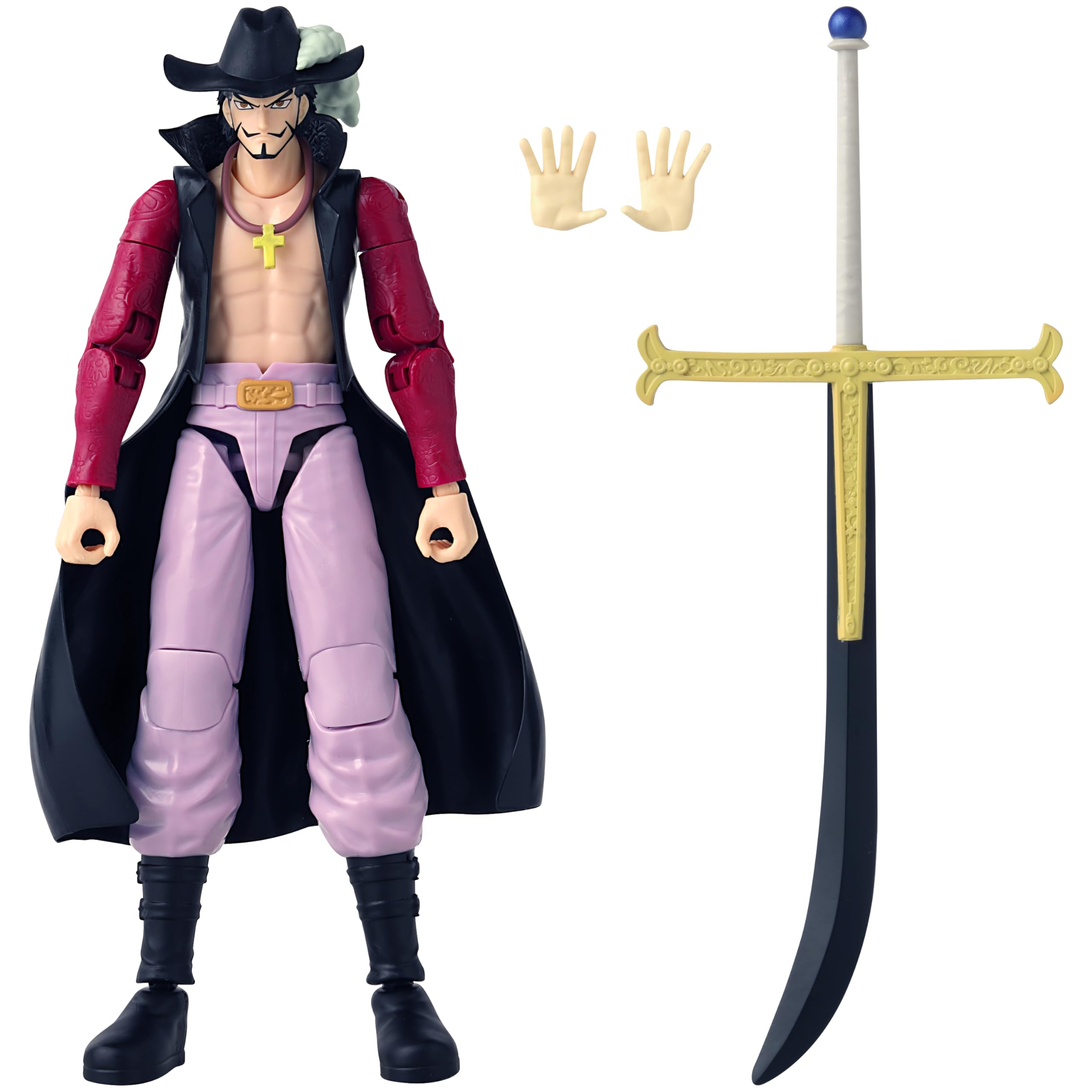 Foto 7 pulgar | Figura de Acción Anime Heroes One Piece Dracule Mihawk - Venta Internacional