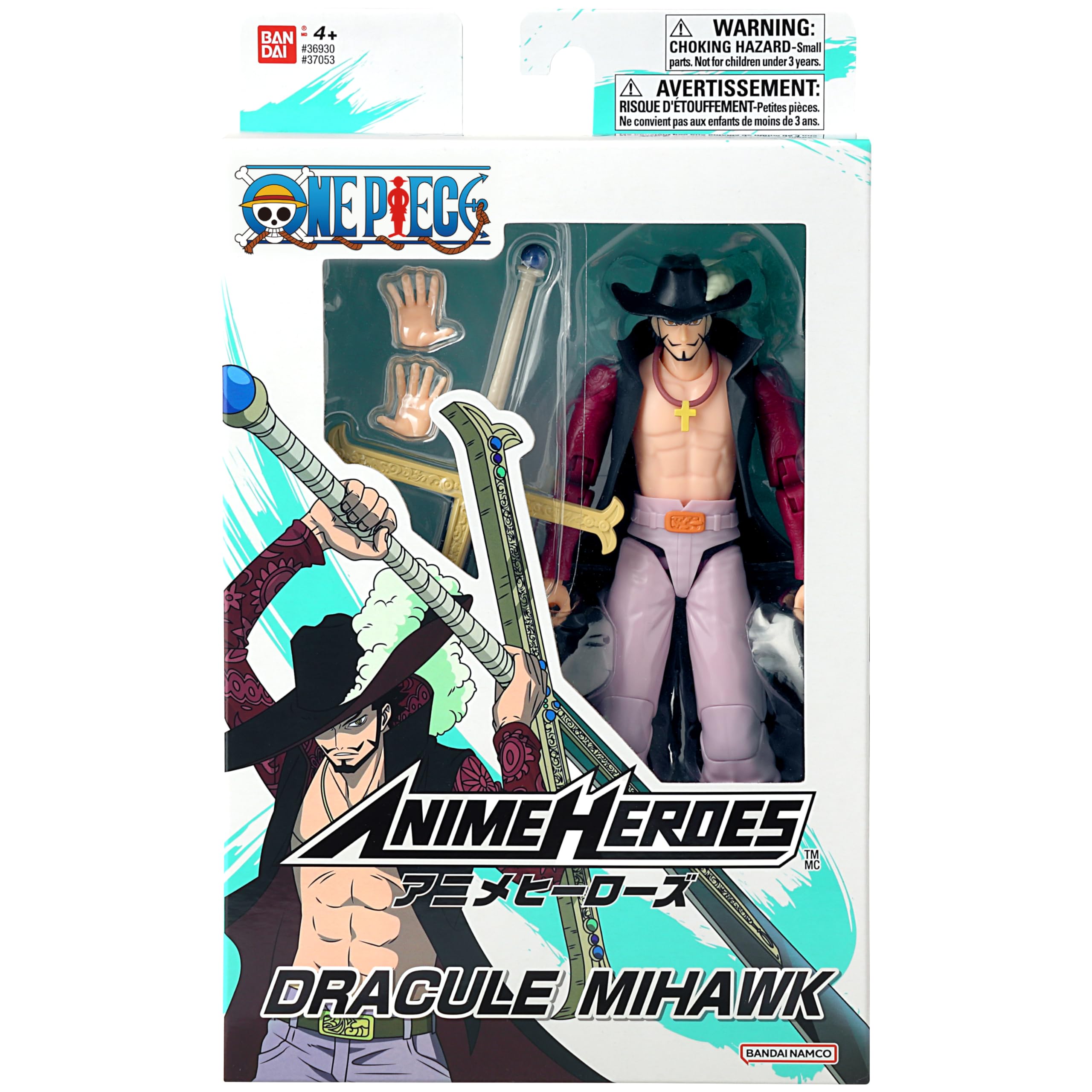 Foto 8 pulgar | Figura de Acción Anime Heroes One Piece Dracule Mihawk - Venta Internacional