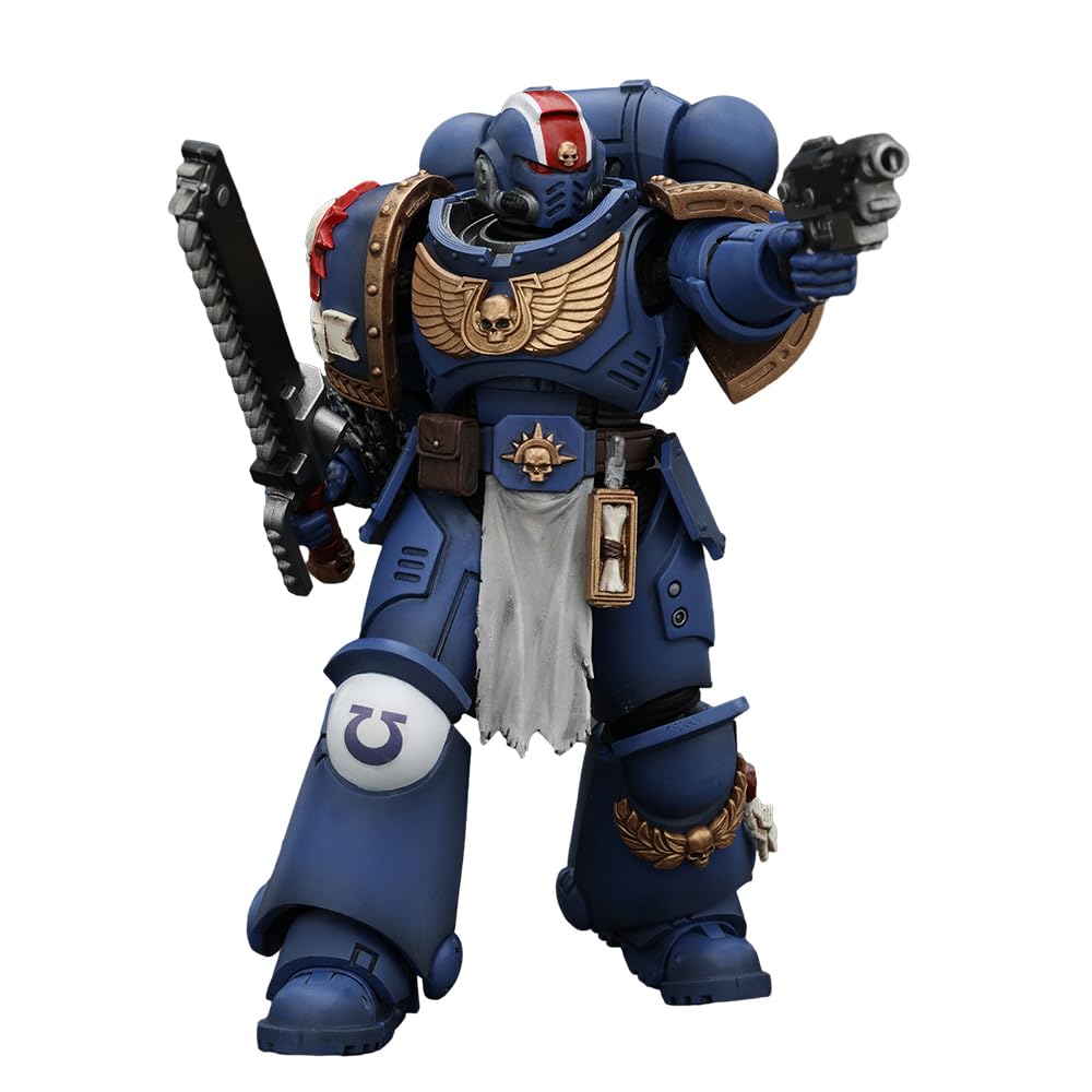 Foto 3 pulgar | Figura De Acción Joytoy Warhammer 40,000 Ultramarines Titus 1/18 - Venta Internacional.
