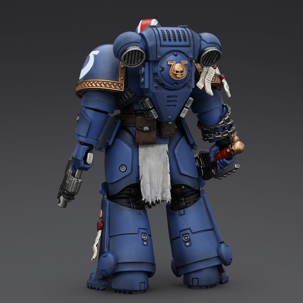 Foto 5 pulgar | Figura De Acción Joytoy Warhammer 40,000 Ultramarines Titus 1/18 - Venta Internacional.