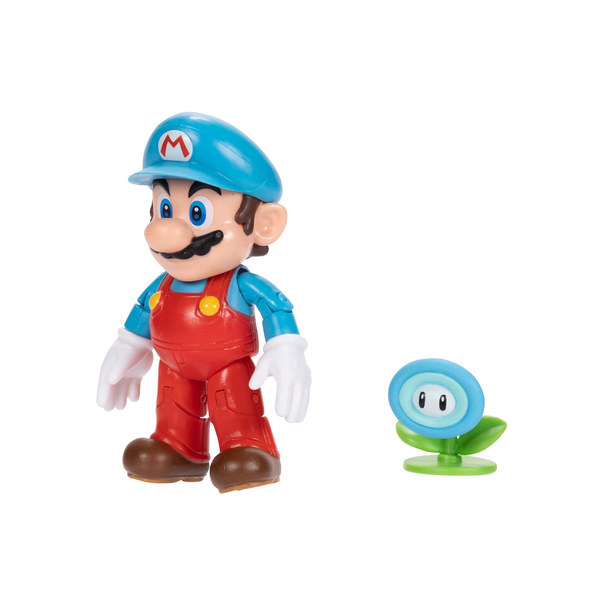 Foto 7 | Figura De Acción Nintendo Super Mario Ice Mario De 10 Cm Con Flor De Hielo - Venta Internacional.