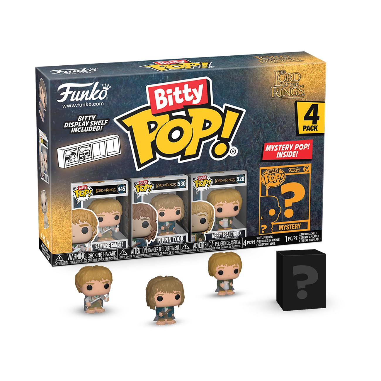 Foto 2 pulgar | Paquete De 4 Minijuguetes Coleccionables Funko Bitty Pop! ¡el Señor De Los Anillos - Venta Internacional.