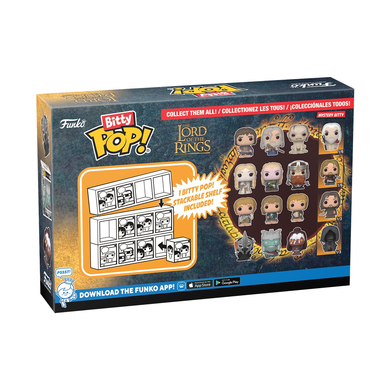 Foto 4 pulgar | Paquete De 4 Minijuguetes Coleccionables Funko Bitty Pop! ¡el Señor De Los Anillos - Venta Internacional.