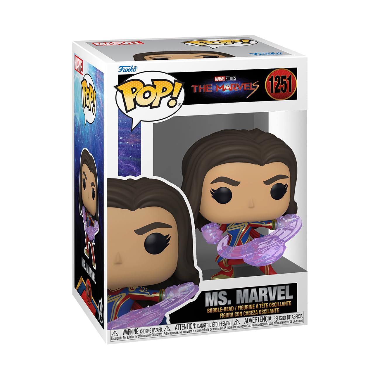 Foto 1 | ¡funko Pop! Figura Ms. Marvel De Movies The Marvels, 9 Cm - Venta Internacional.