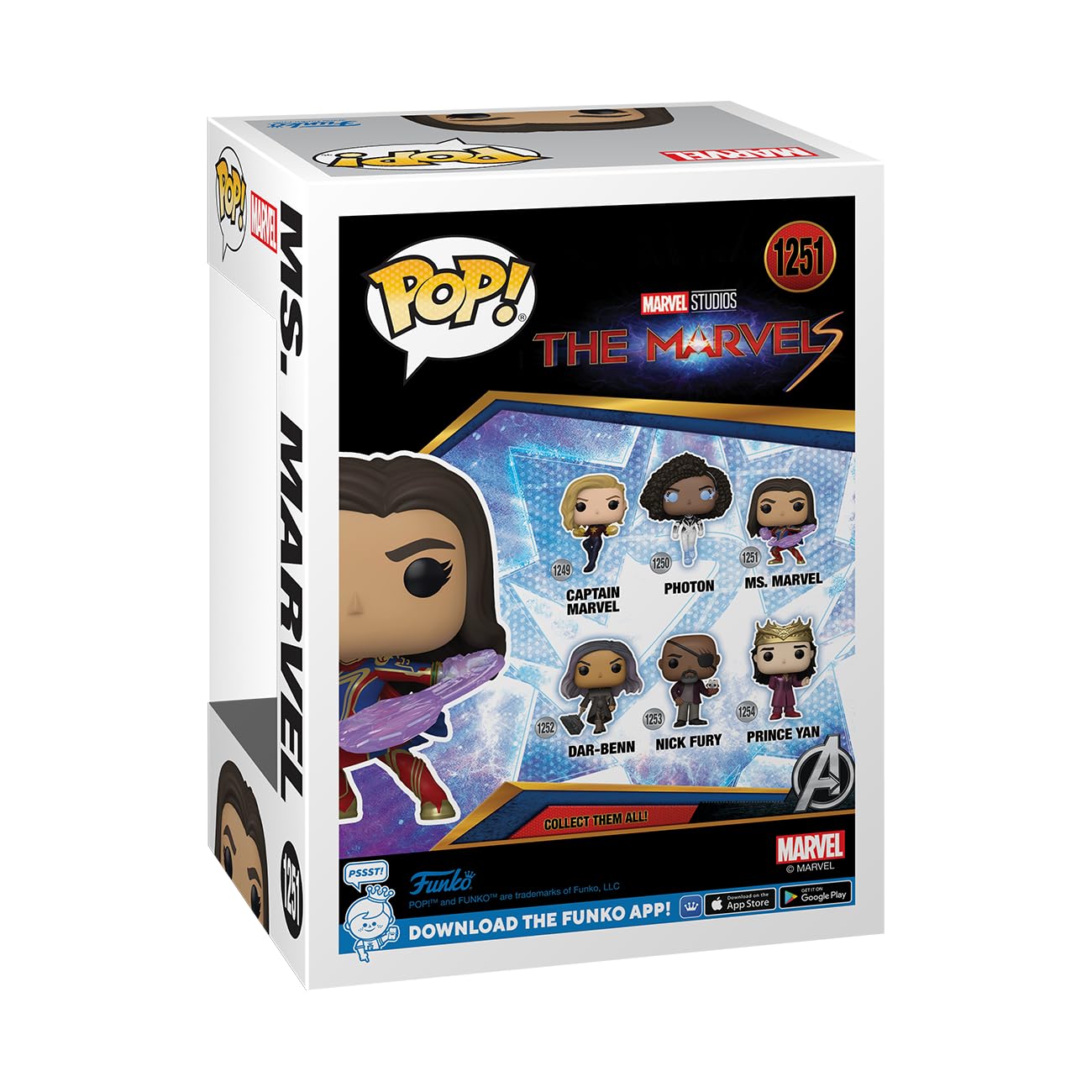 Foto 4 pulgar | ¡funko Pop! Figura Ms. Marvel De Movies The Marvels, 9 Cm - Venta Internacional.