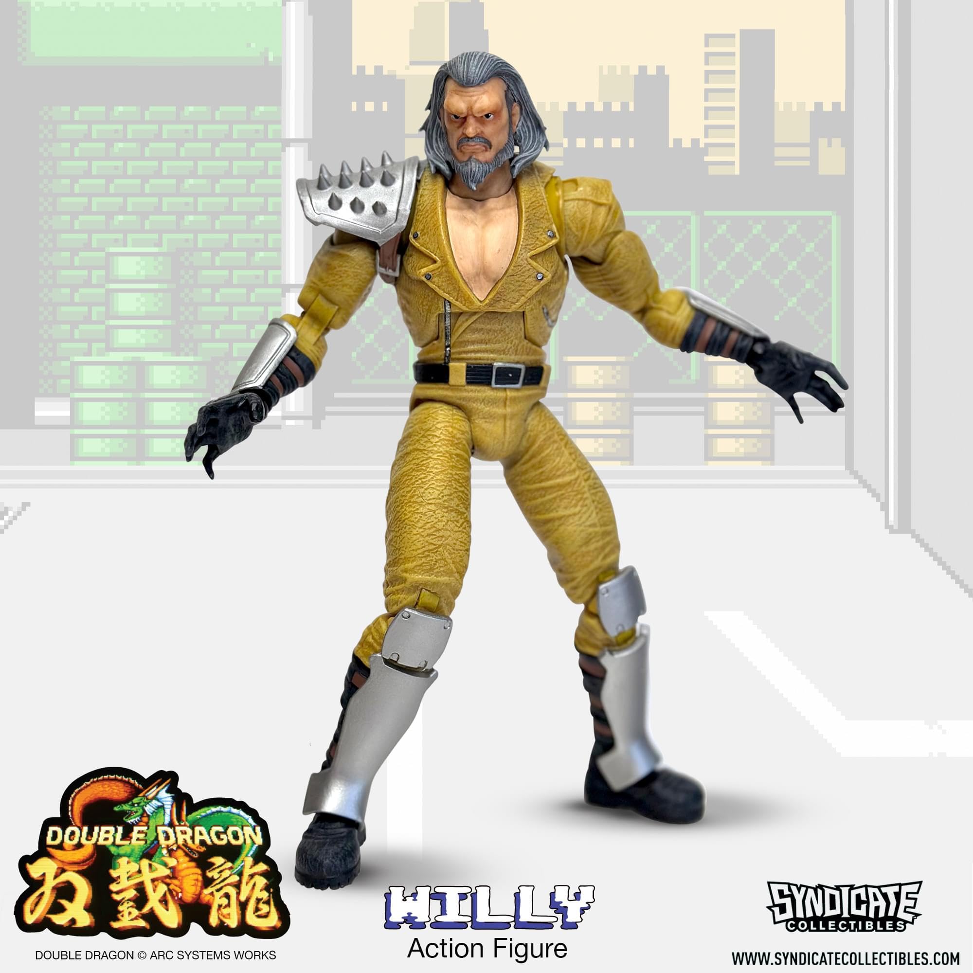 Foto 6 pulgar | Figura De Acción Toynk Double Dragon Willy Deluxe De 18 Cm - Venta Internacional.