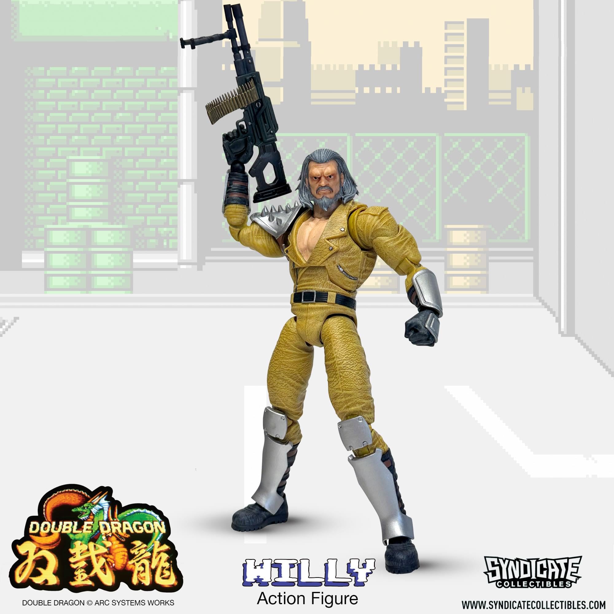 Foto 7 pulgar | Figura De Acción Toynk Double Dragon Willy Deluxe De 18 Cm - Venta Internacional.