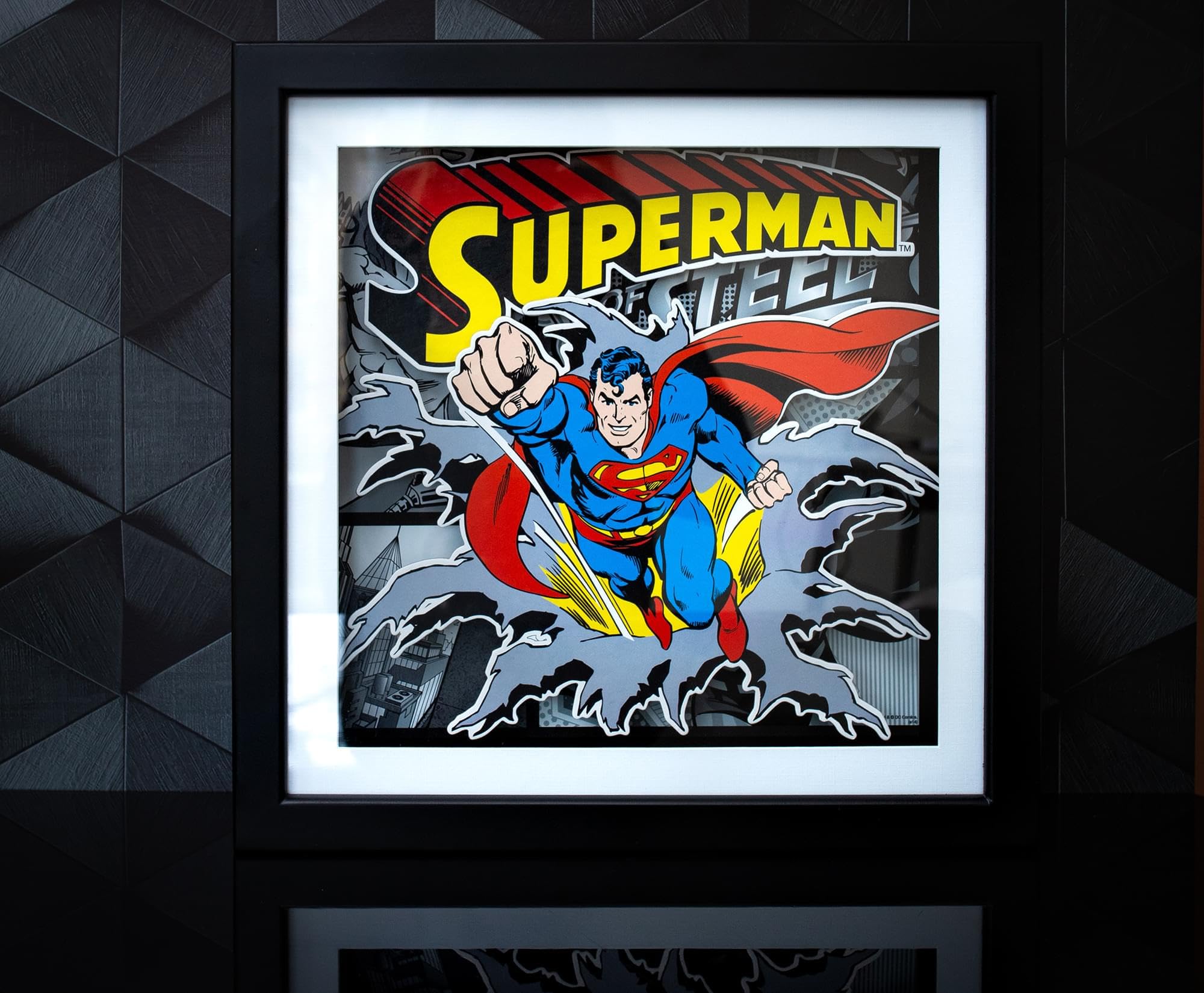 Foto 3 pulgar | Shadow Box Silver Buffalo Dc Comics Superman, 4 Piezas - Venta Internacional.