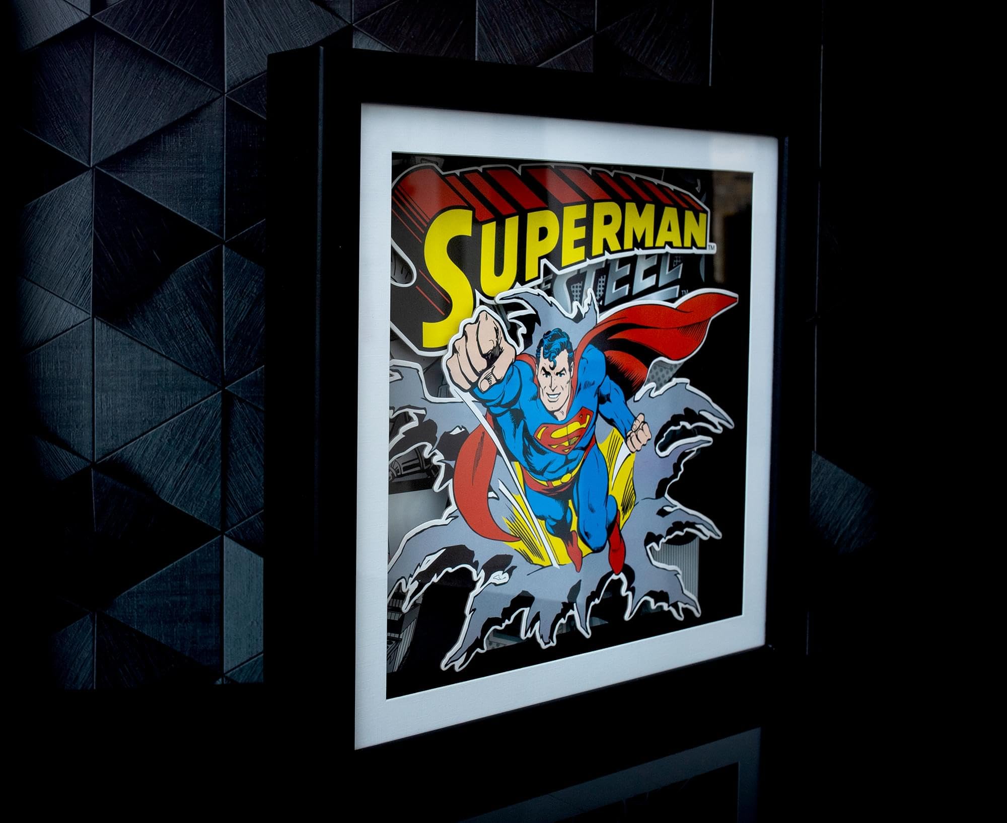 Foto 4 pulgar | Shadow Box Silver Buffalo Dc Comics Superman, 4 Piezas - Venta Internacional.
