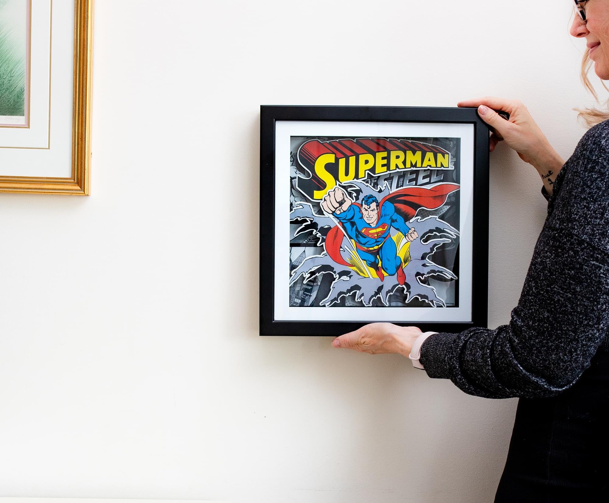 Foto 7 pulgar | Shadow Box Silver Buffalo Dc Comics Superman, 4 Piezas - Venta Internacional.