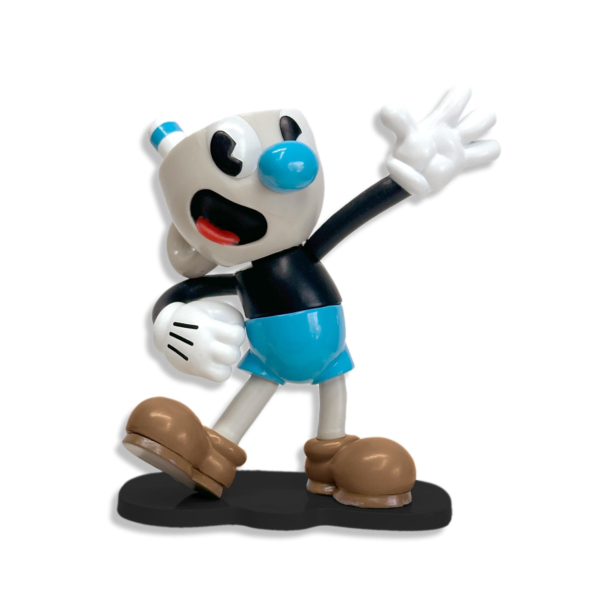 Minifigura Toynk Cuphead Mugman Create-a-figure De 8 Cm Con Piezas - Venta Internacional.