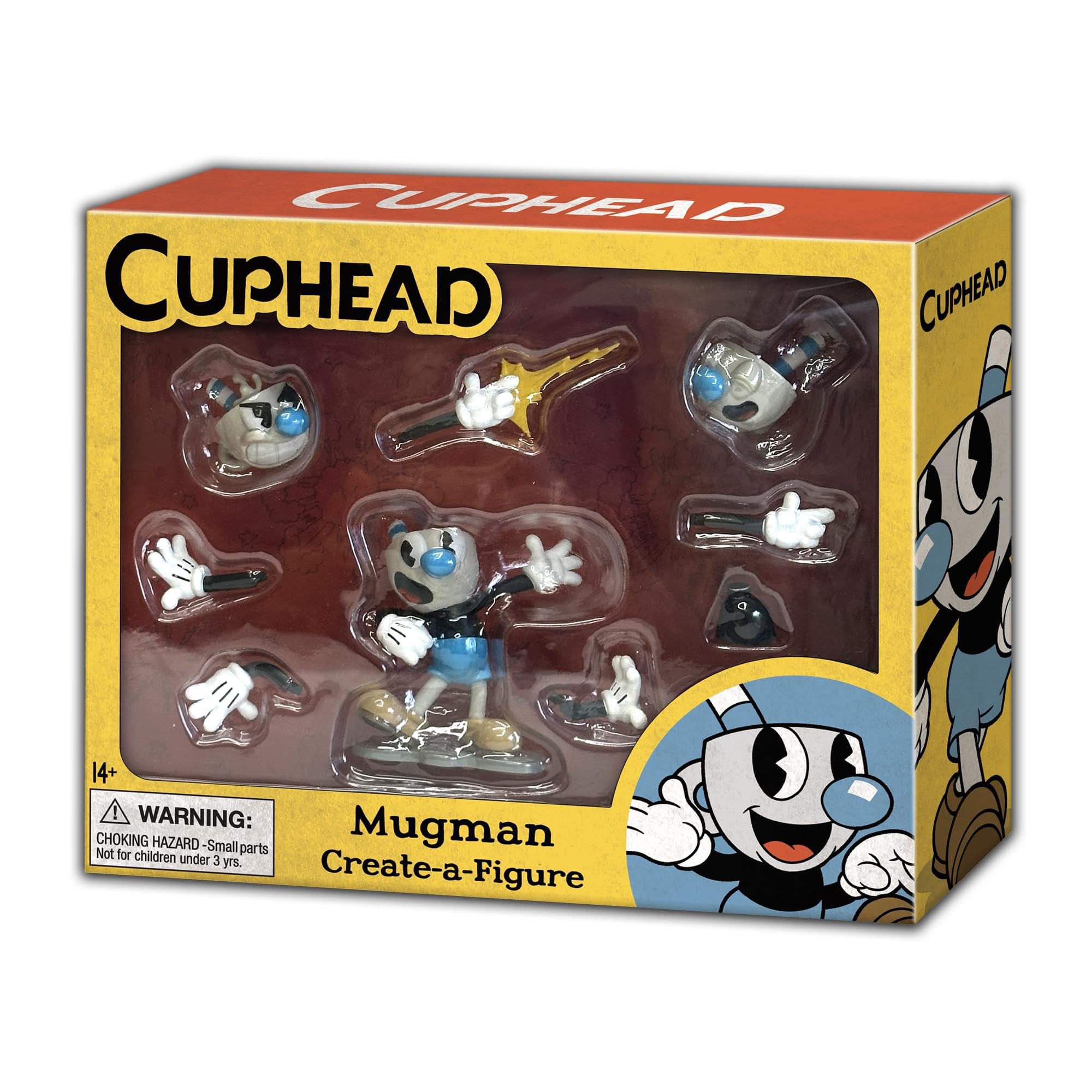 Foto 3 pulgar | Minifigura Toynk Cuphead Mugman Create-a-figure De 8 Cm Con Piezas - Venta Internacional.