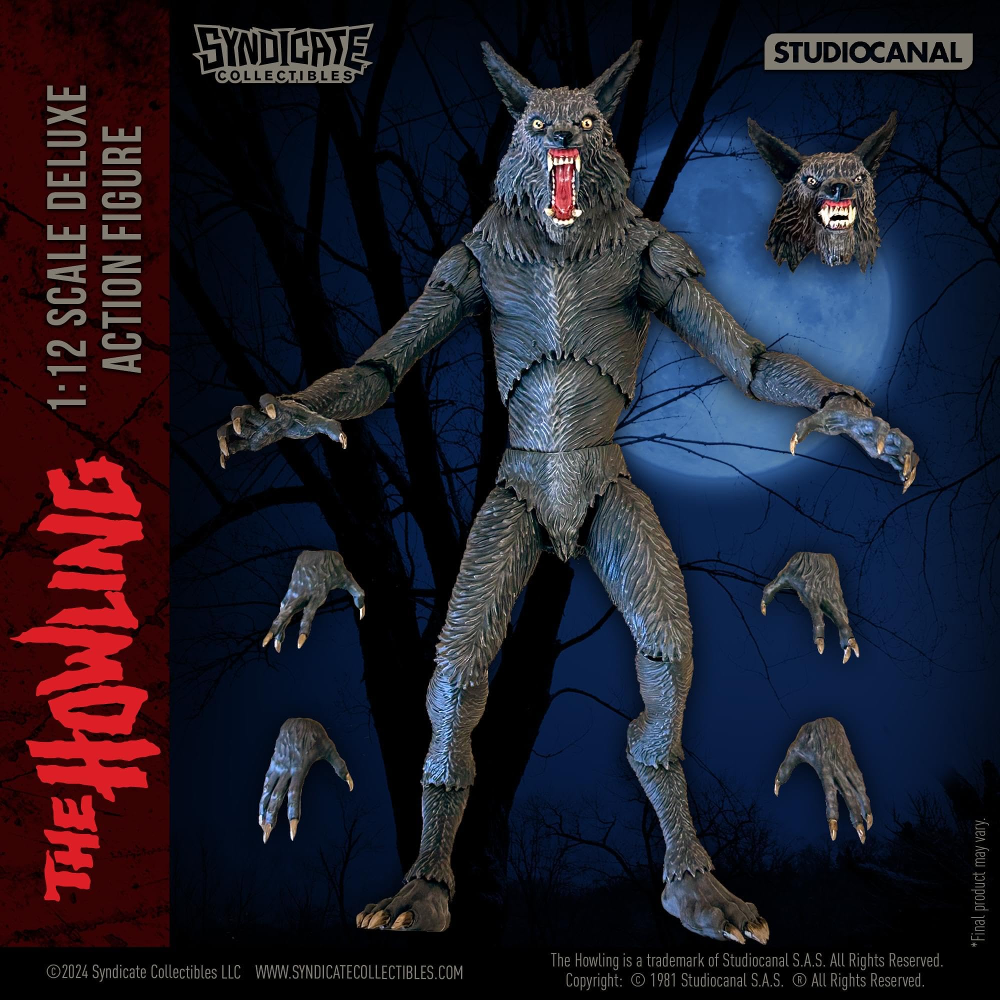 Foto 3 pulgar | Figura De Acción Toynk The Howling Werewolf A Escala 1:12 - Venta Internacional.
