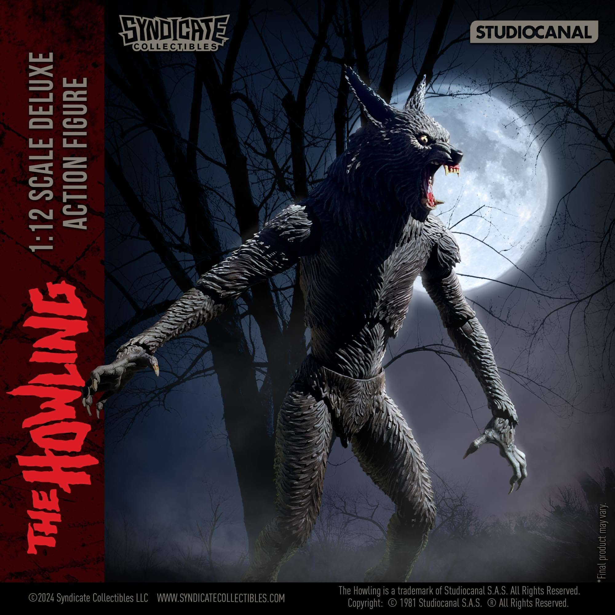 Foto 3 | Figura De Acción Toynk The Howling Werewolf A Escala 1:12 - Venta Internacional.
