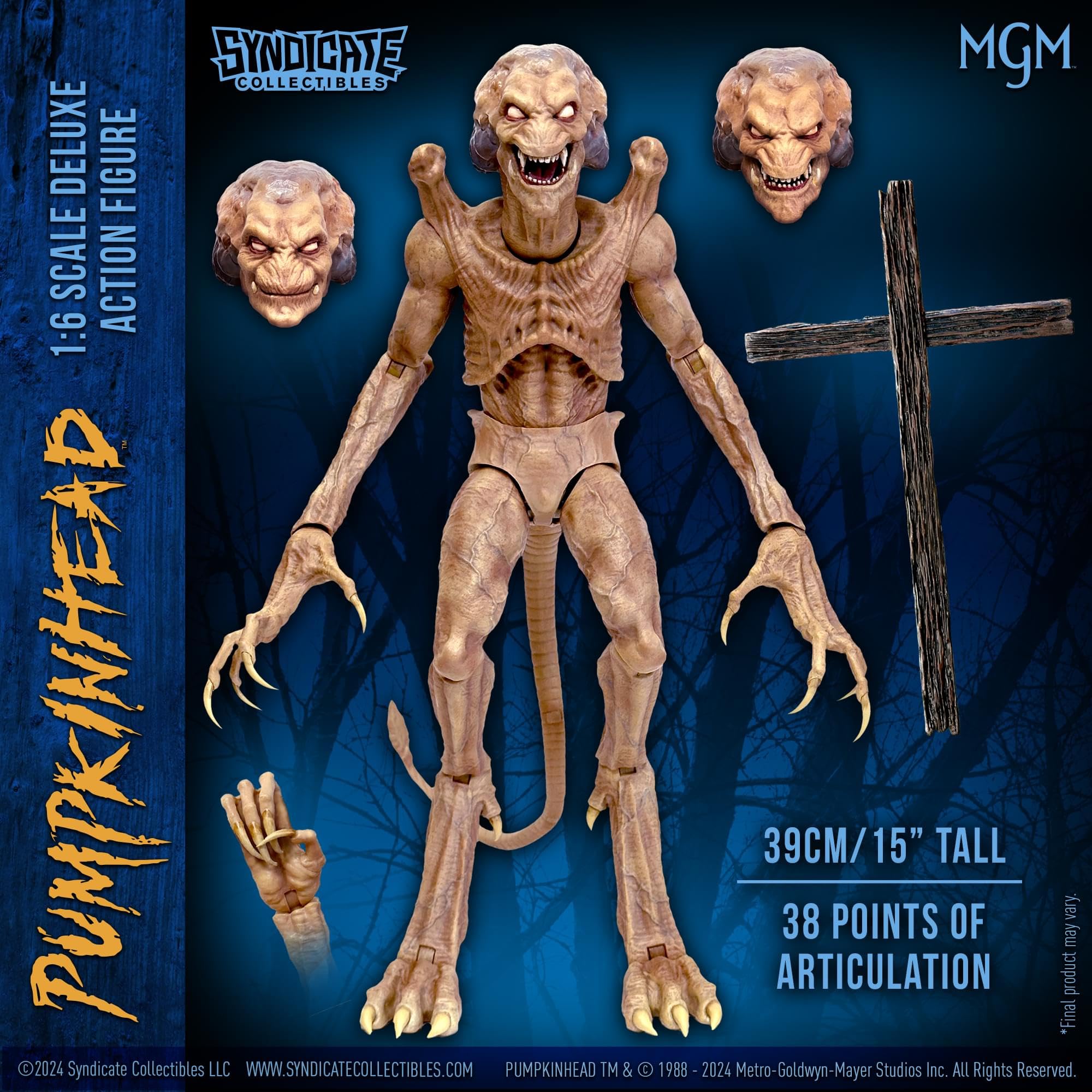Foto 3 pulgar | Figura De Acción Syndicate Pumpkinhead, Escala 1/6, 38 Cm - Venta Internacional.
