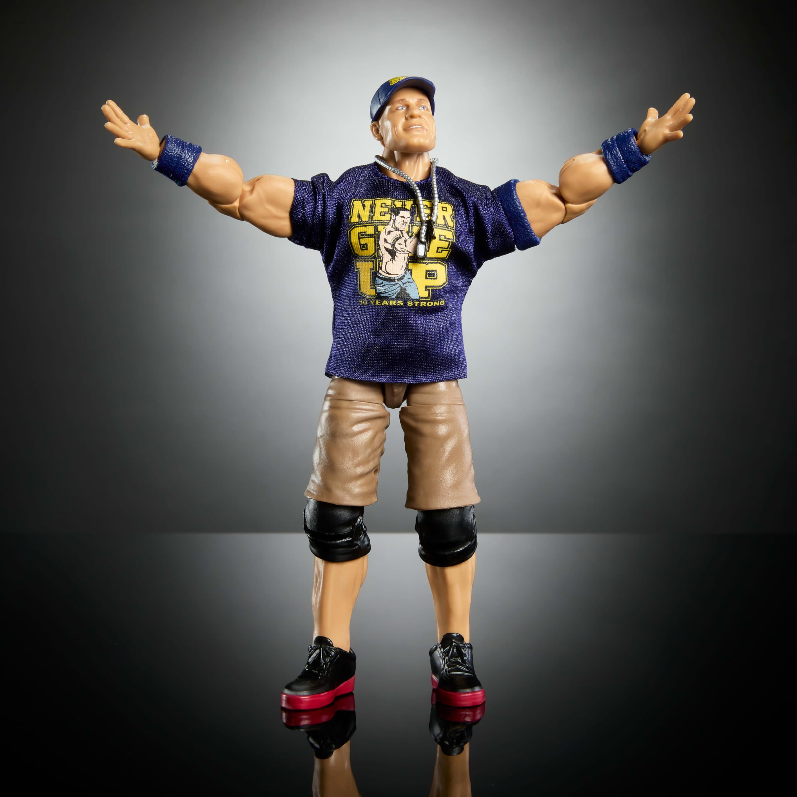 Foto 4 | Figura De Acción Mattel Wwe Elite John Cena De 6 Pulgadas Con Acceso. - Venta Internacional.