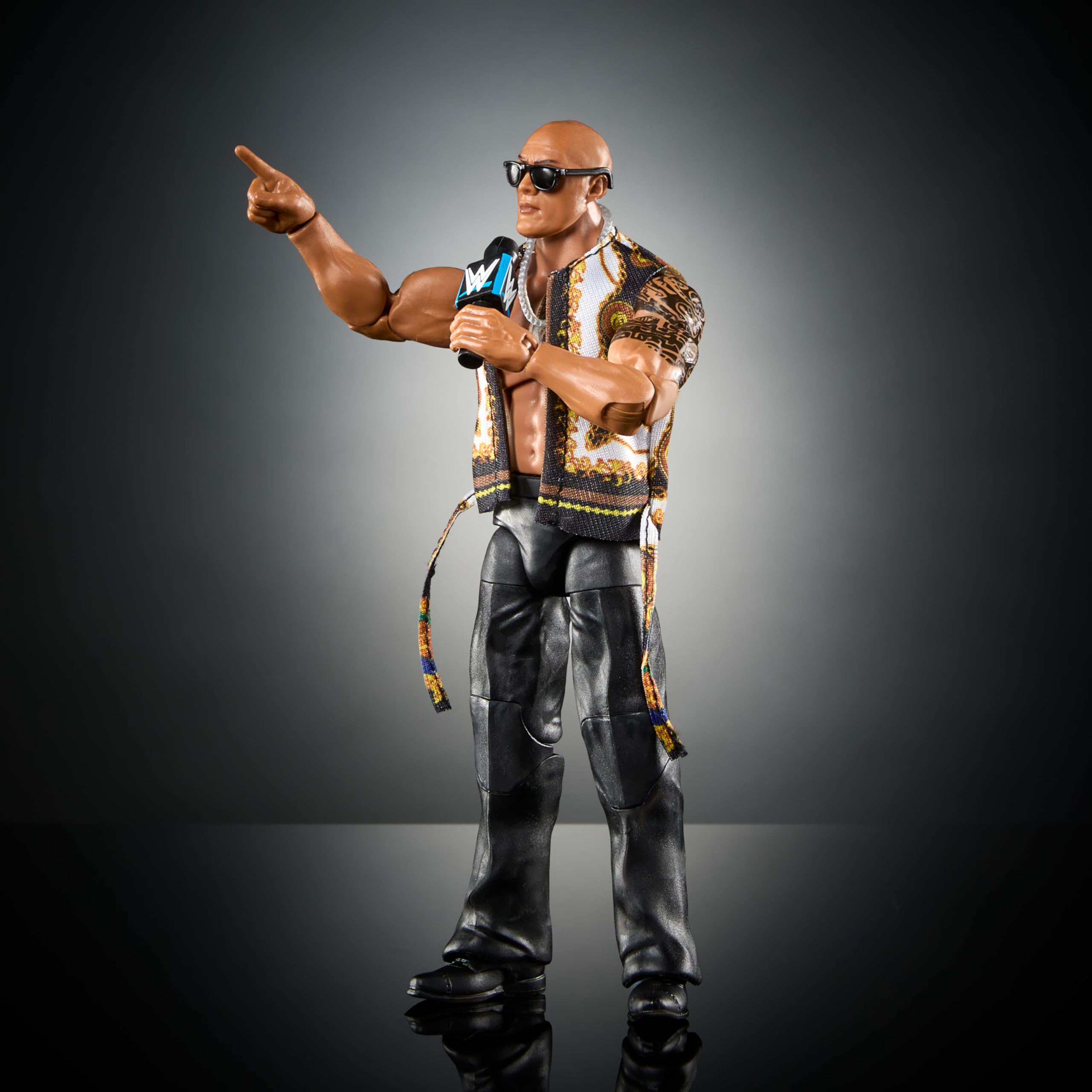 Foto 5 pulgar | Figura De Acción Mattel Wwe Elite The Rock Series #115 De 15 Cm - Venta Internacional.