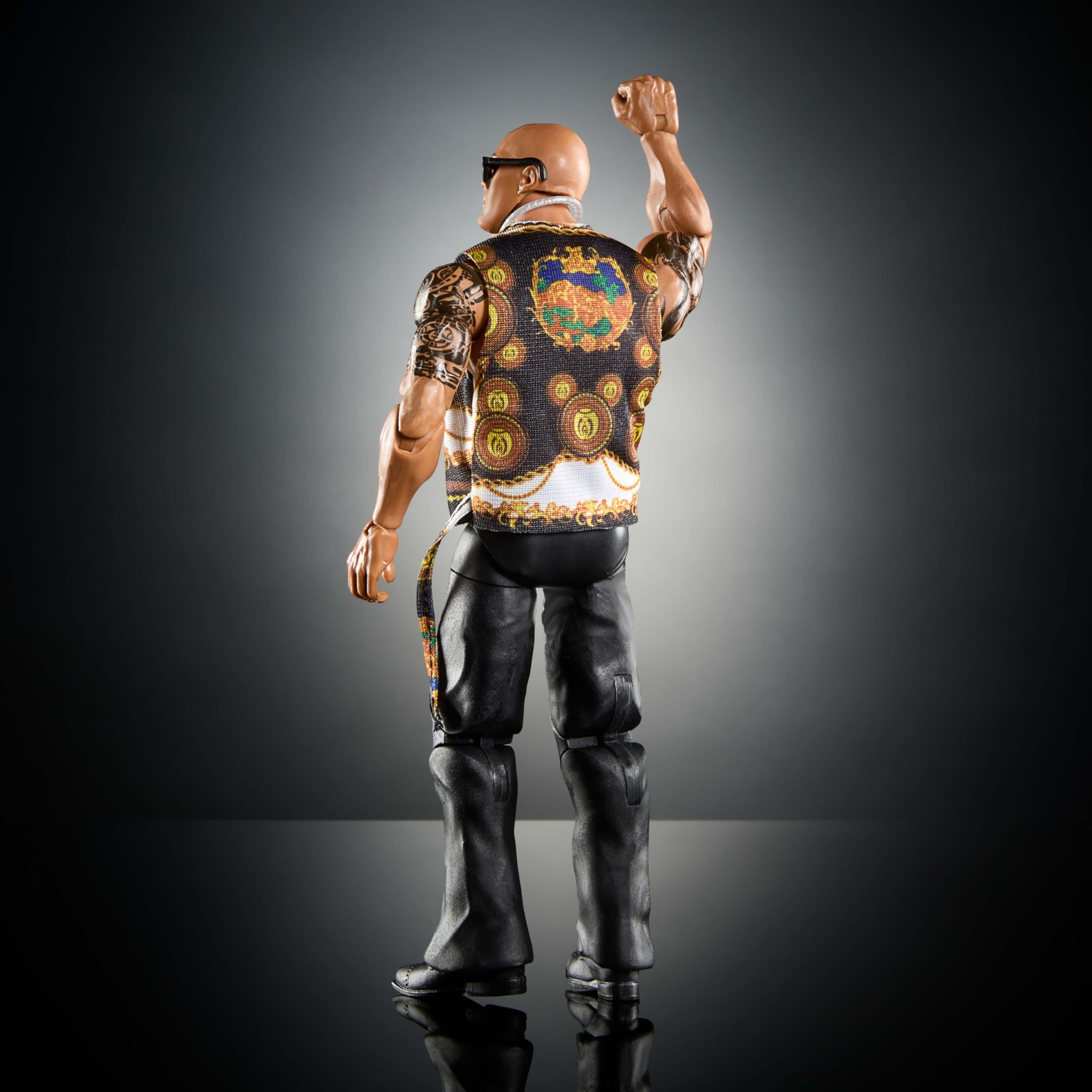 Foto 7 pulgar | Figura De Acción Mattel Wwe Elite The Rock Series #115 De 15 Cm - Venta Internacional.