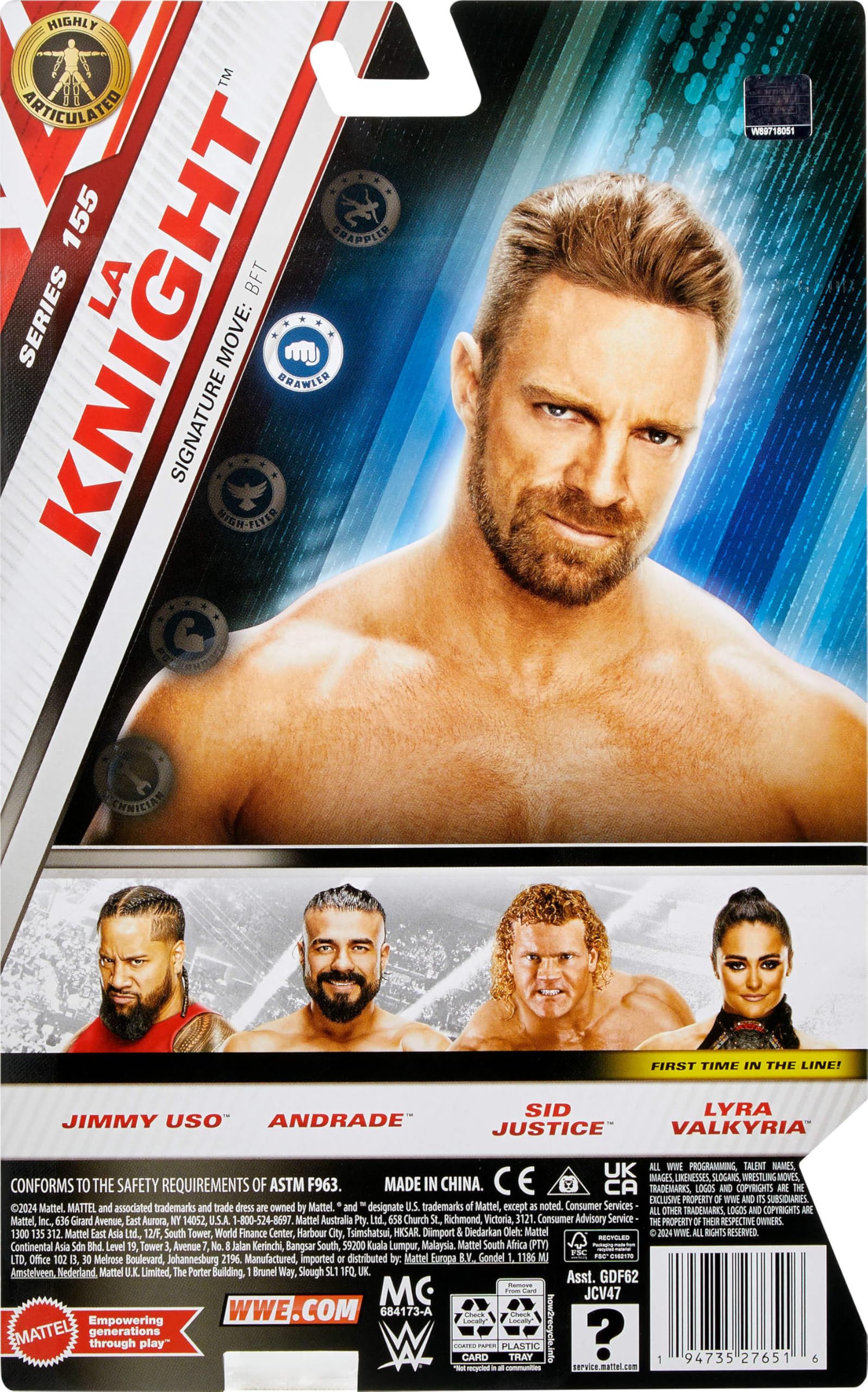 Foto 6 pulgar | Figura De Acción Mattel Wwe La Knight Main Event Series #155 - Venta Internacional.