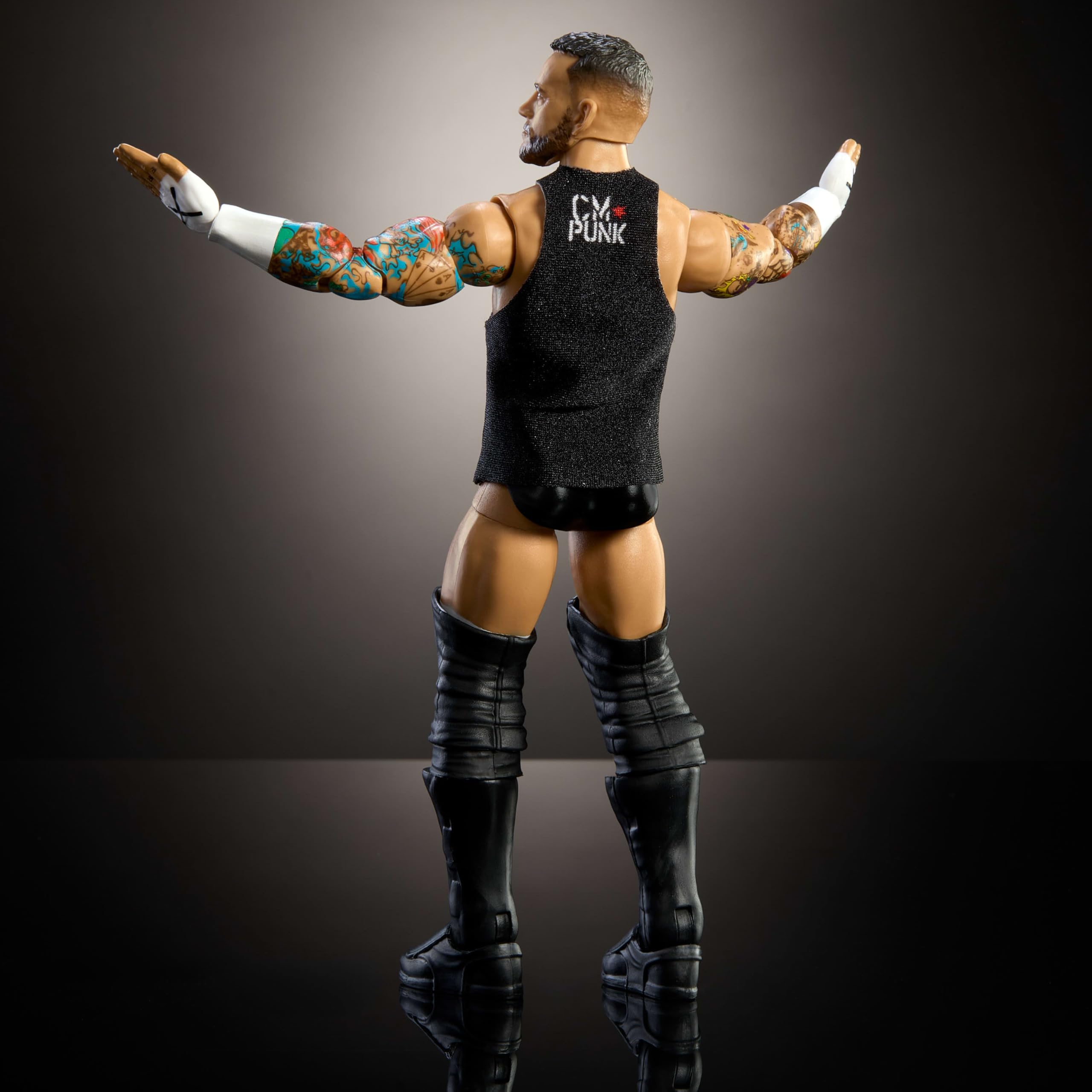 Foto 7 pulgar | Figura De Acción Mattel Wwe Top Picks Elite Cm Punk 15 Cm Con Acc - Venta Internacional.