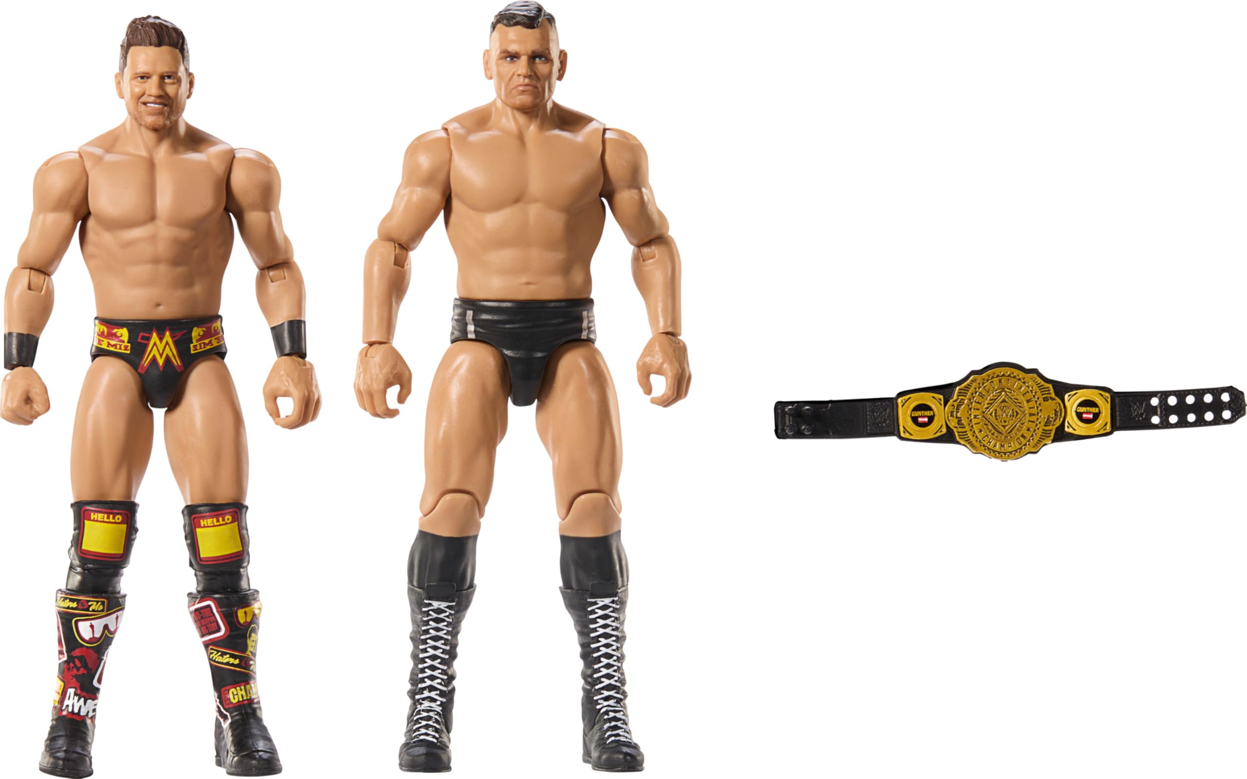 Foto 2 pulgar | Pack De 2 Figuras De Acción Mattel Wwe Main Event Championship - Venta Internacional.