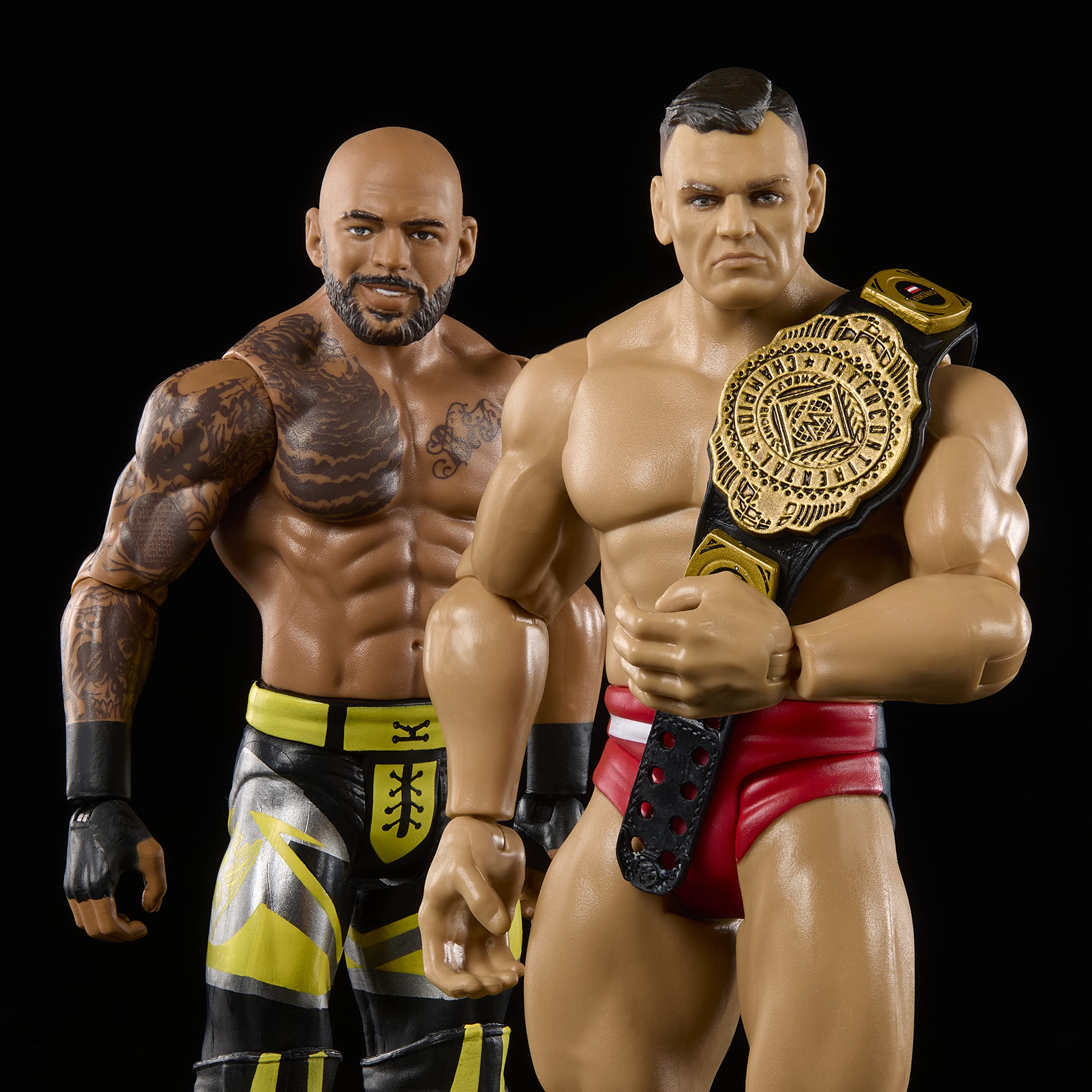 Foto 3 pulgar | Figura De Acción Mattel Wwe Ricochet Vs Gunther Con Campeonato - Venta Internacional.