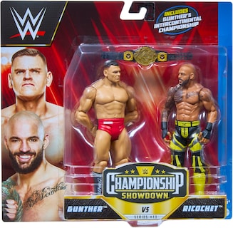 Foto 5 | Figura De Acción Mattel Wwe Ricochet Vs Gunther Con Campeonato - Venta Internacional.