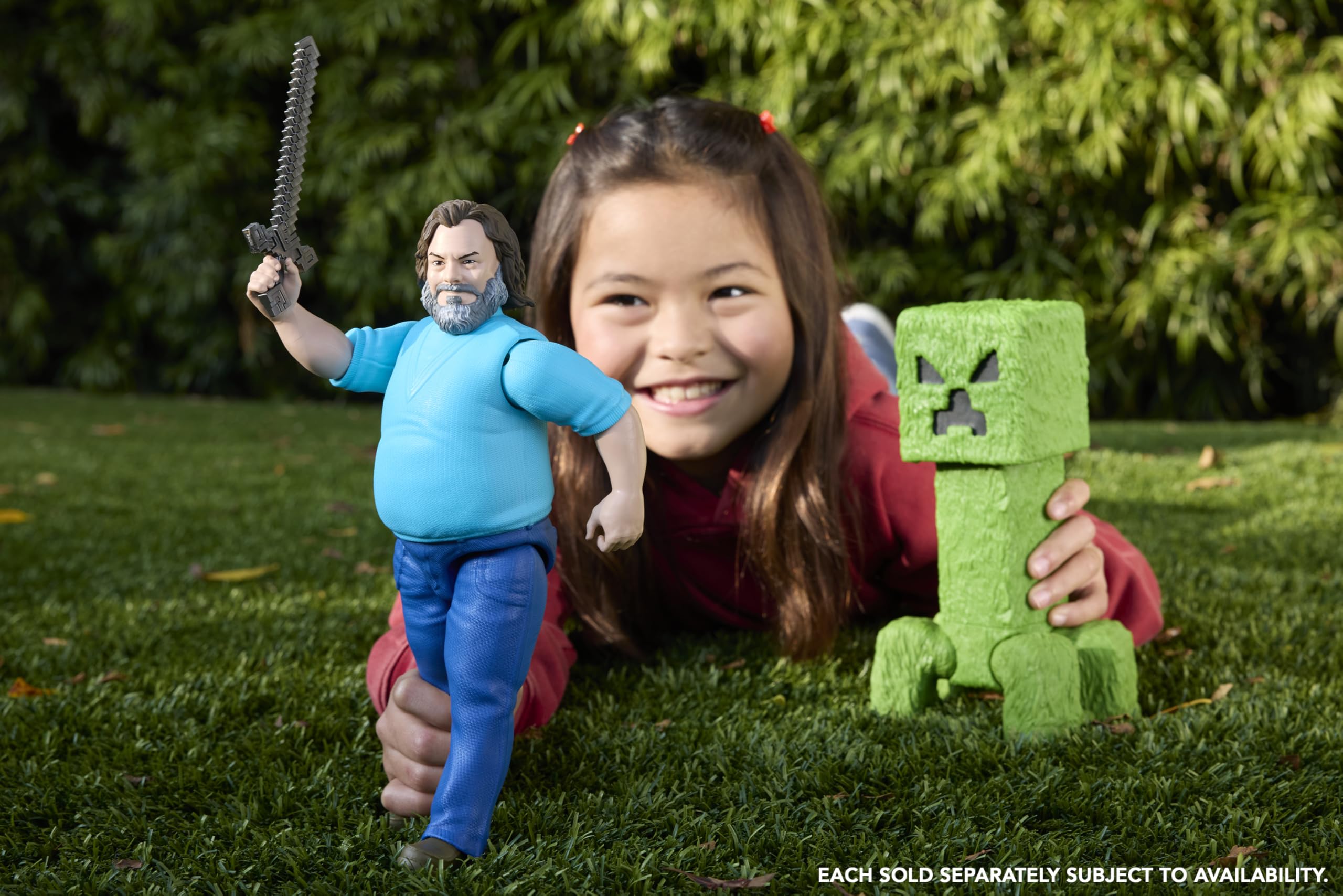 Foto 3 pulgar | Figura De Acción Mattel Minecraft Inspirada En Steve, Película De 30 Cm - Venta Internacional.