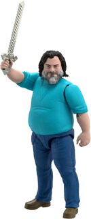 Foto 6 | Figura De Acción Mattel Minecraft Inspirada En Steve, Película De 30 Cm - Venta Internacional.