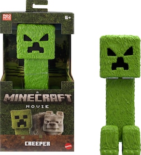 Foto 1 | Figura De Acción Mattel Inspirada En Minecraft Creeper, 30 Cm, Película - Venta Internacional.