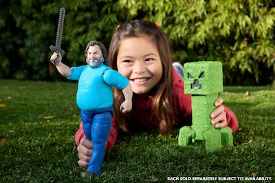 Foto 2 | Figura De Acción Mattel Inspirada En Minecraft Creeper, 30 Cm, Película - Venta Internacional.